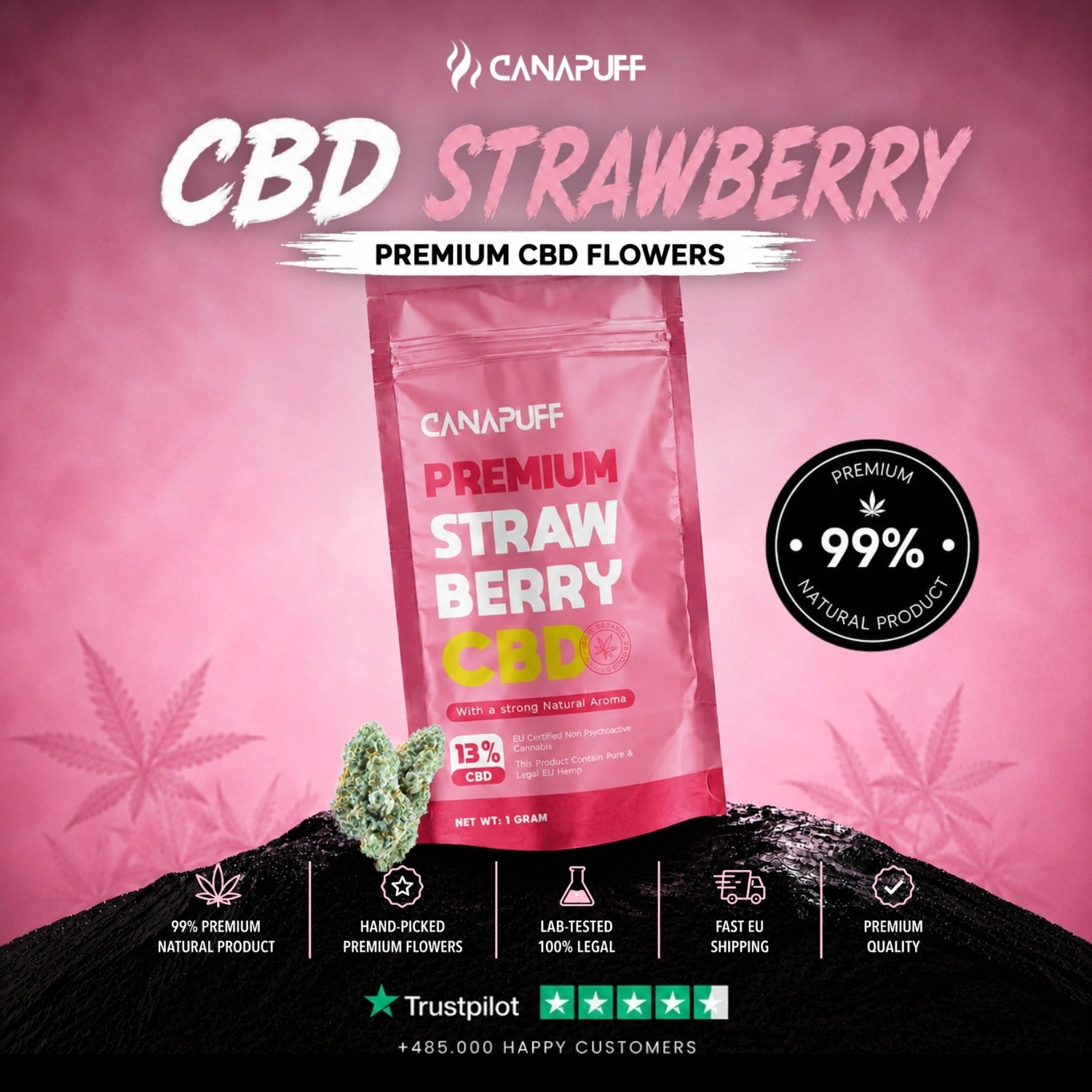 CBD Flores Strawberry 13%