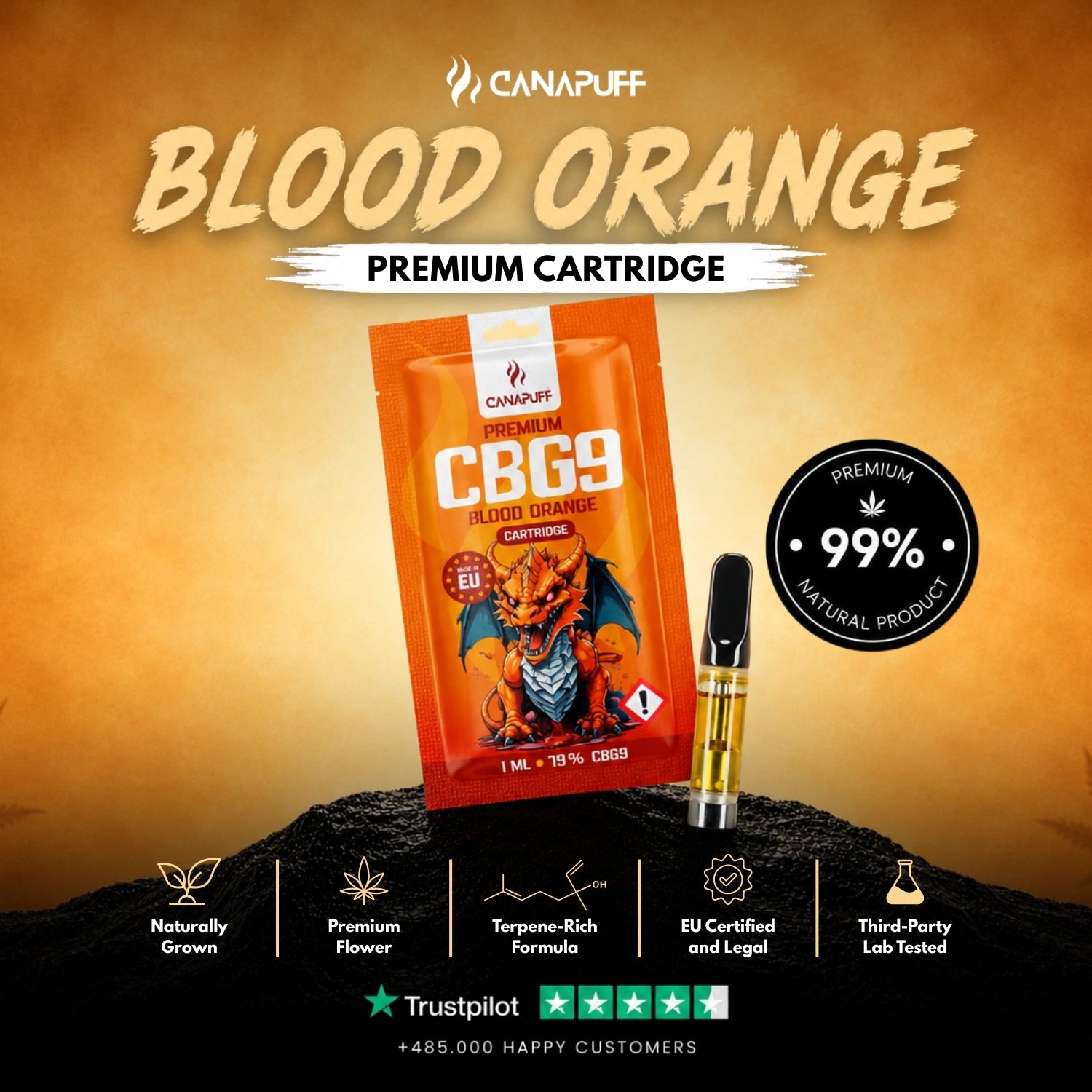 CBG9 Cartucho Blood Orange 79%