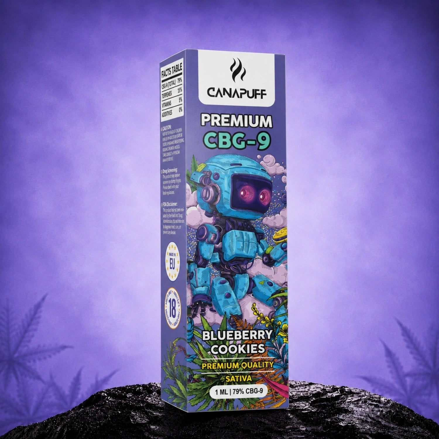 CBG9 Vape Blueberry Cookie 79% 1 ml
