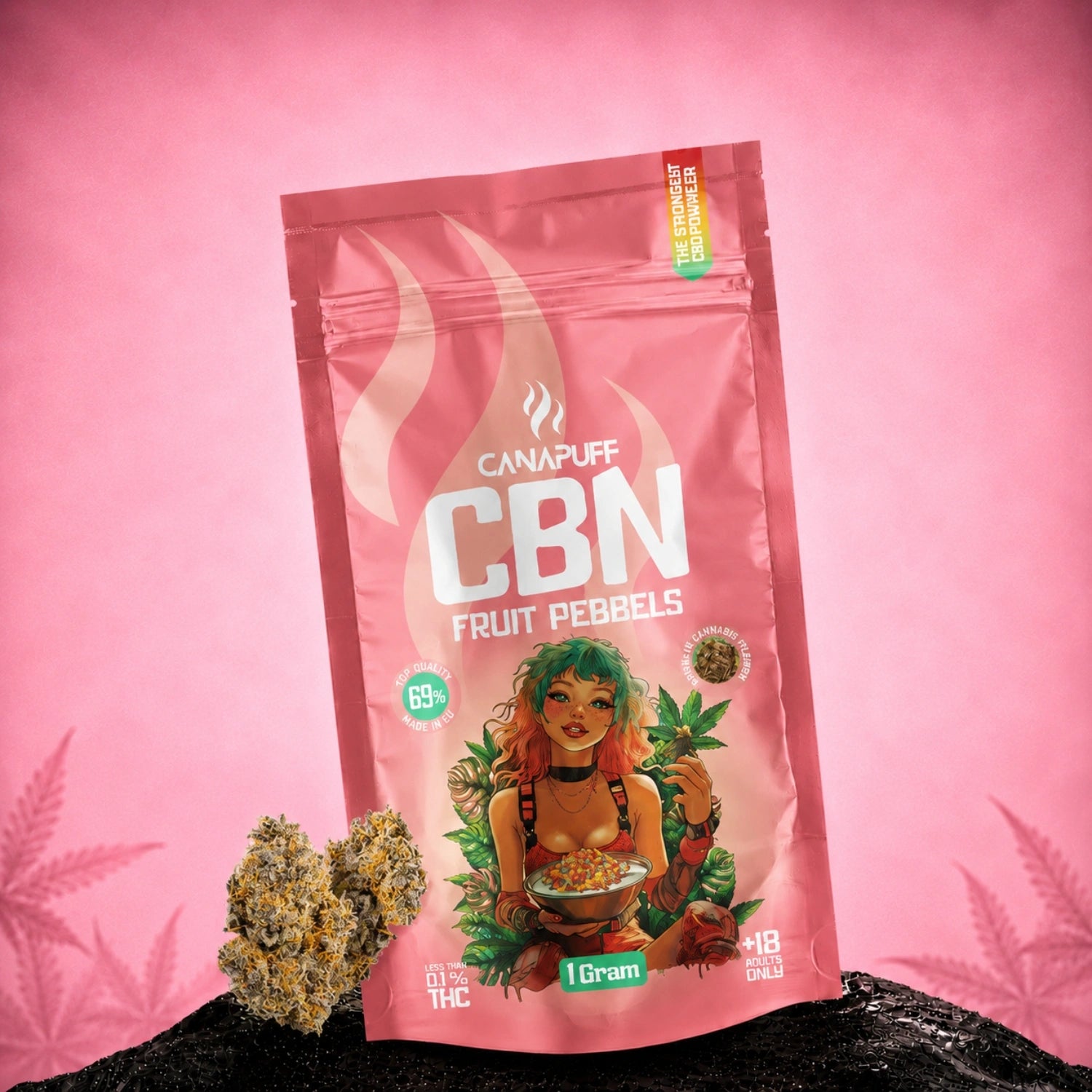 CBN Flores Pebbels de Fruta 69%