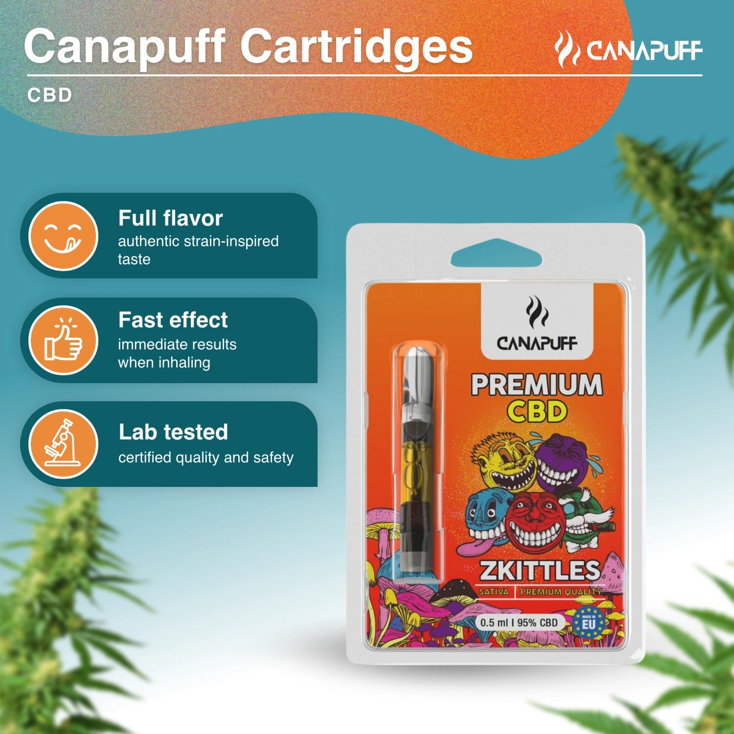 ZKITTLES - CBD 95% - cartucho - Canapuff