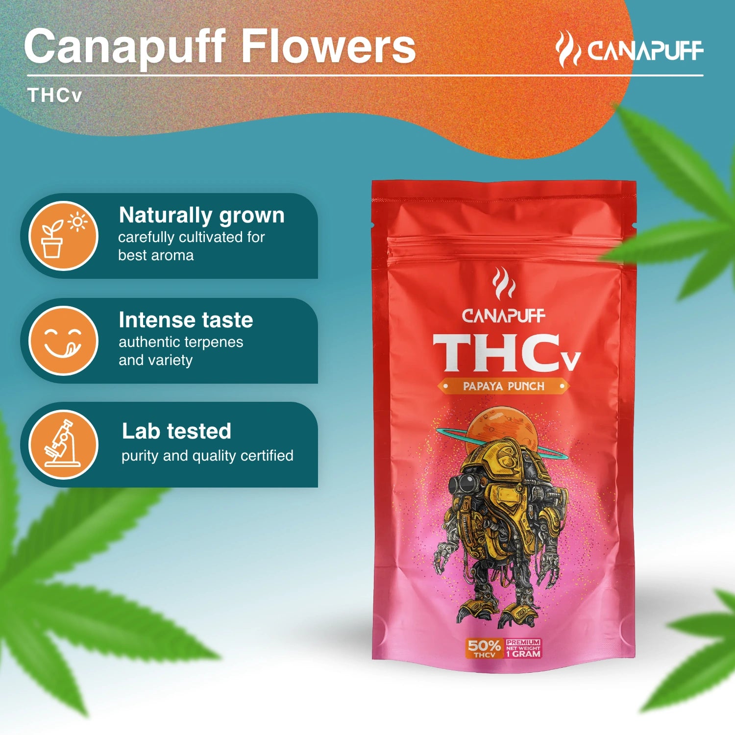 Papaya Punch 50% - Flores THCv - Canapuff