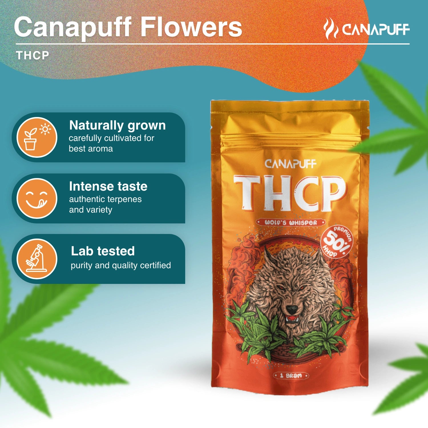 WOLF'S WHISPER 50% - Flores THCp - Canapuff
