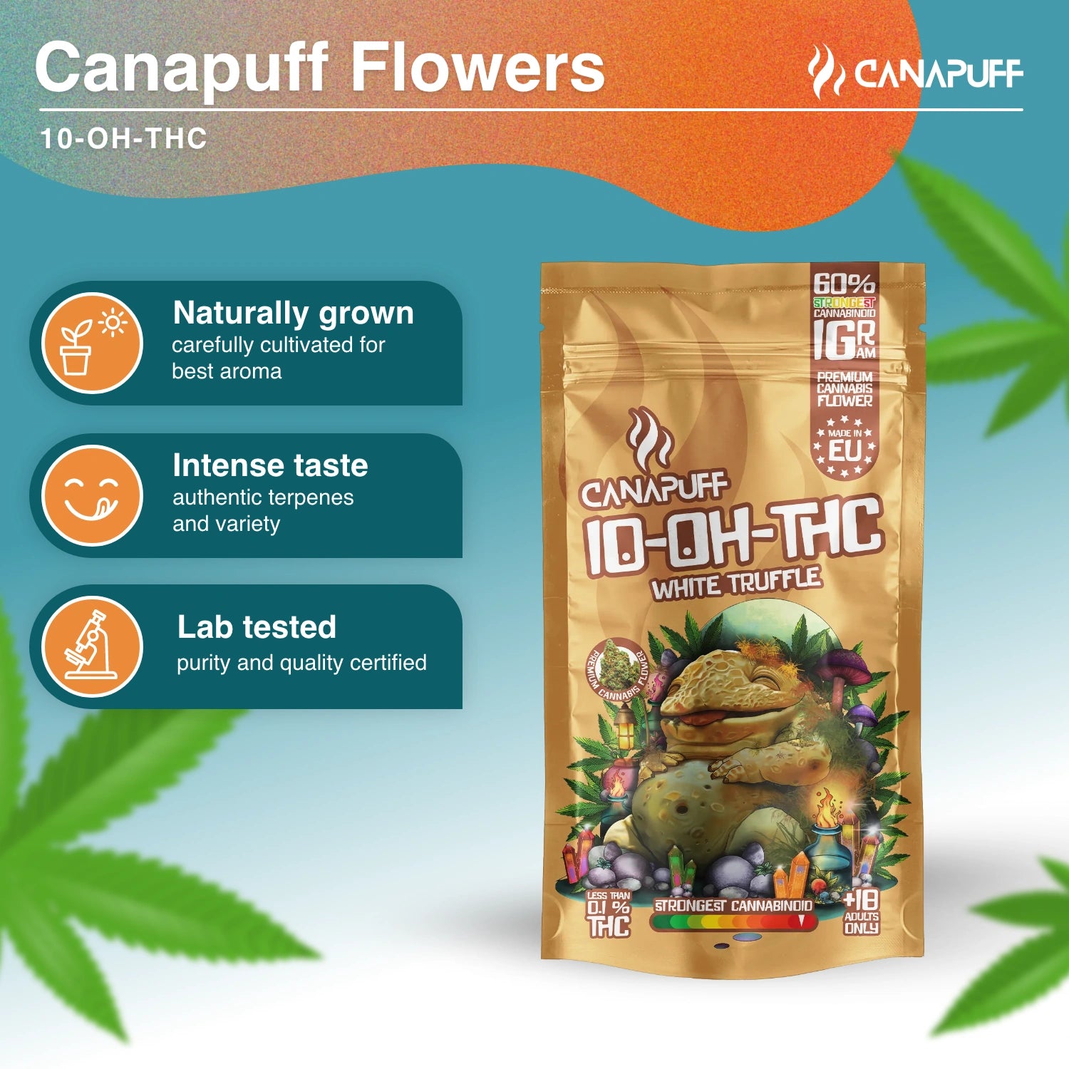 White Truffle 60% - Flores 10-OH-THC - Canapuff
