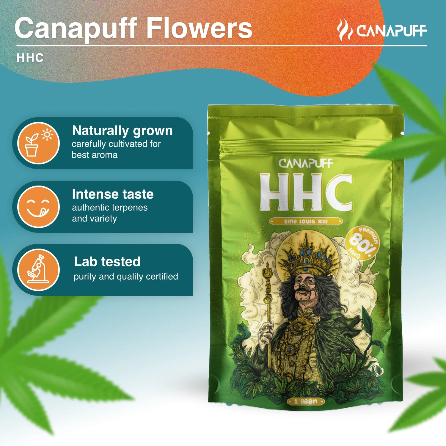 King Louis XIII 80% - Flores HHC - CanaPuff