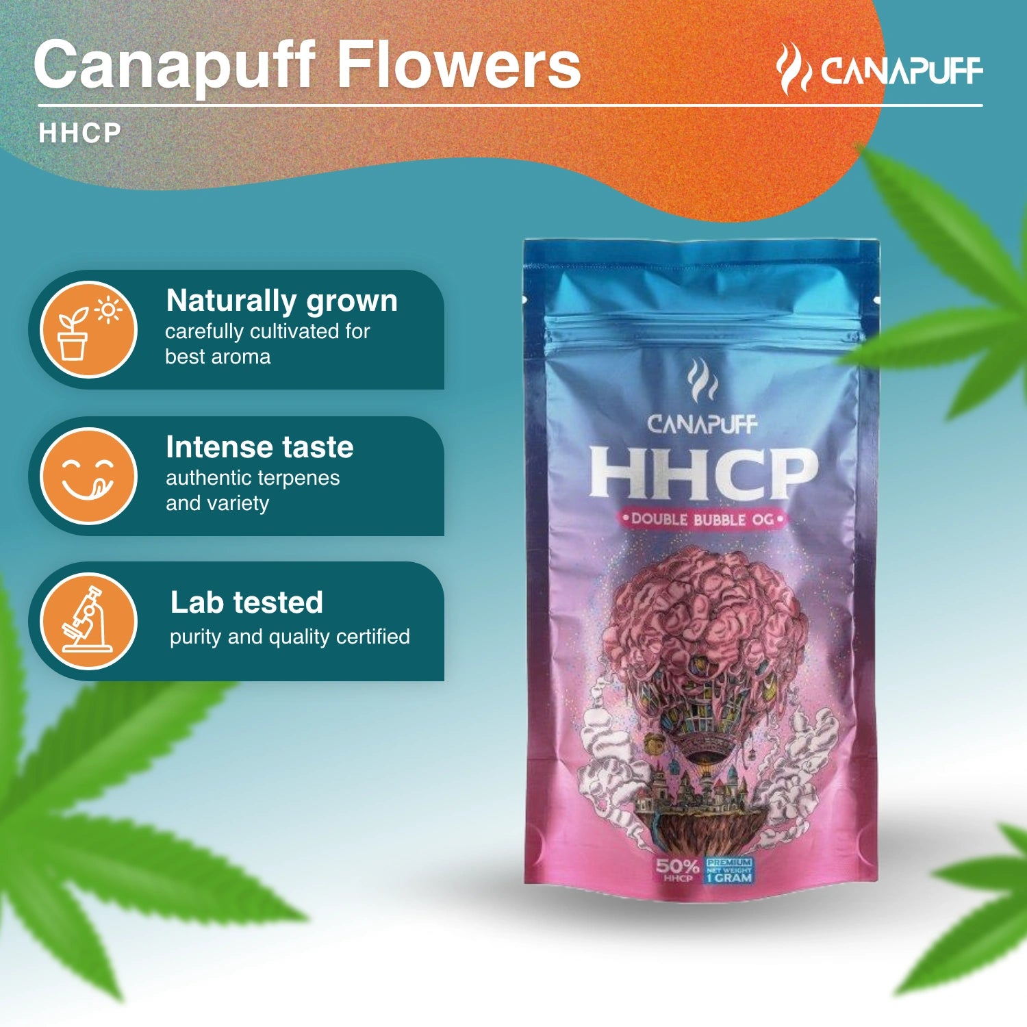 DOUBLE BUBBLE OG 50% - Flores HHC-P - CanaPuff