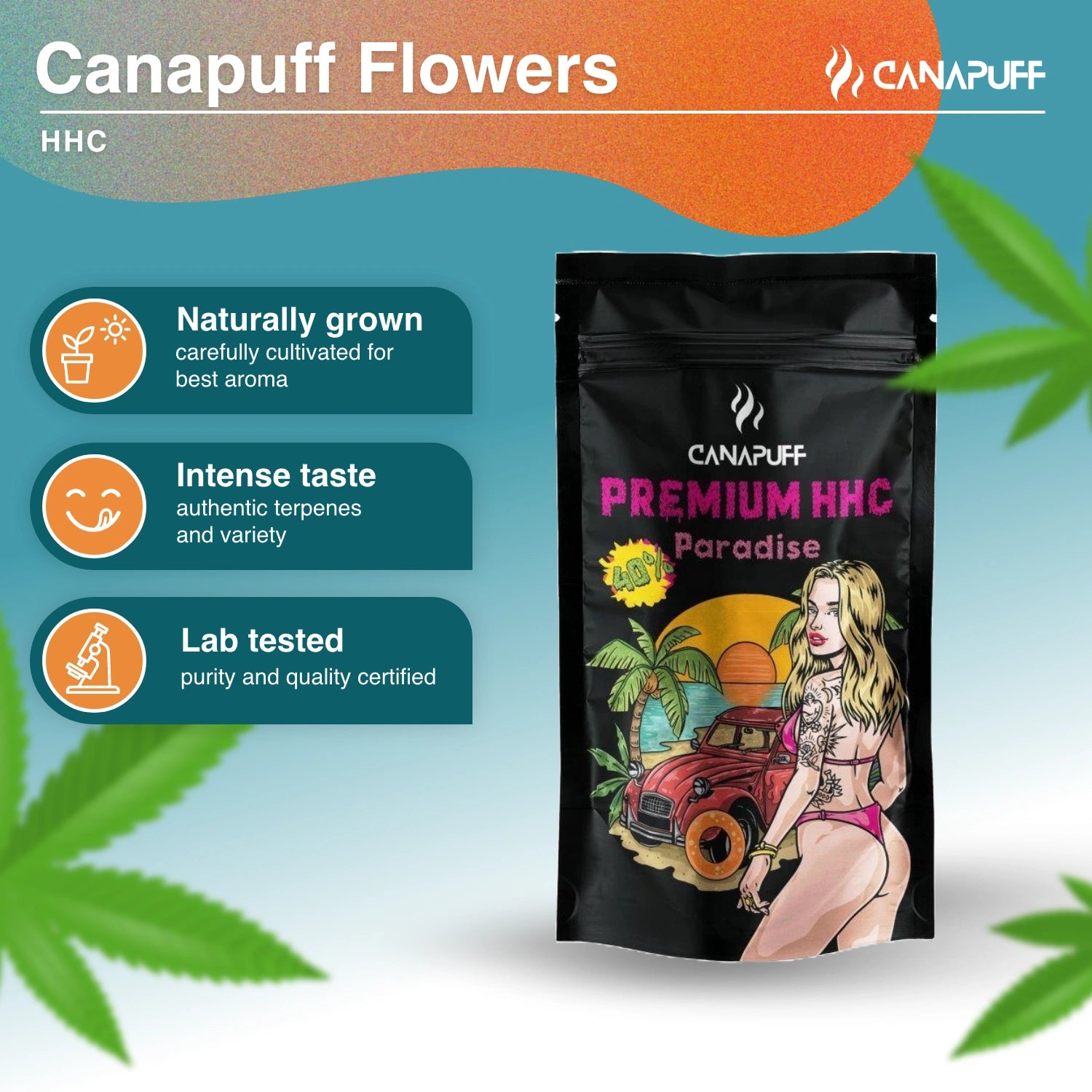 Paradise 40% - Flores Premium HHC - CanaPuff