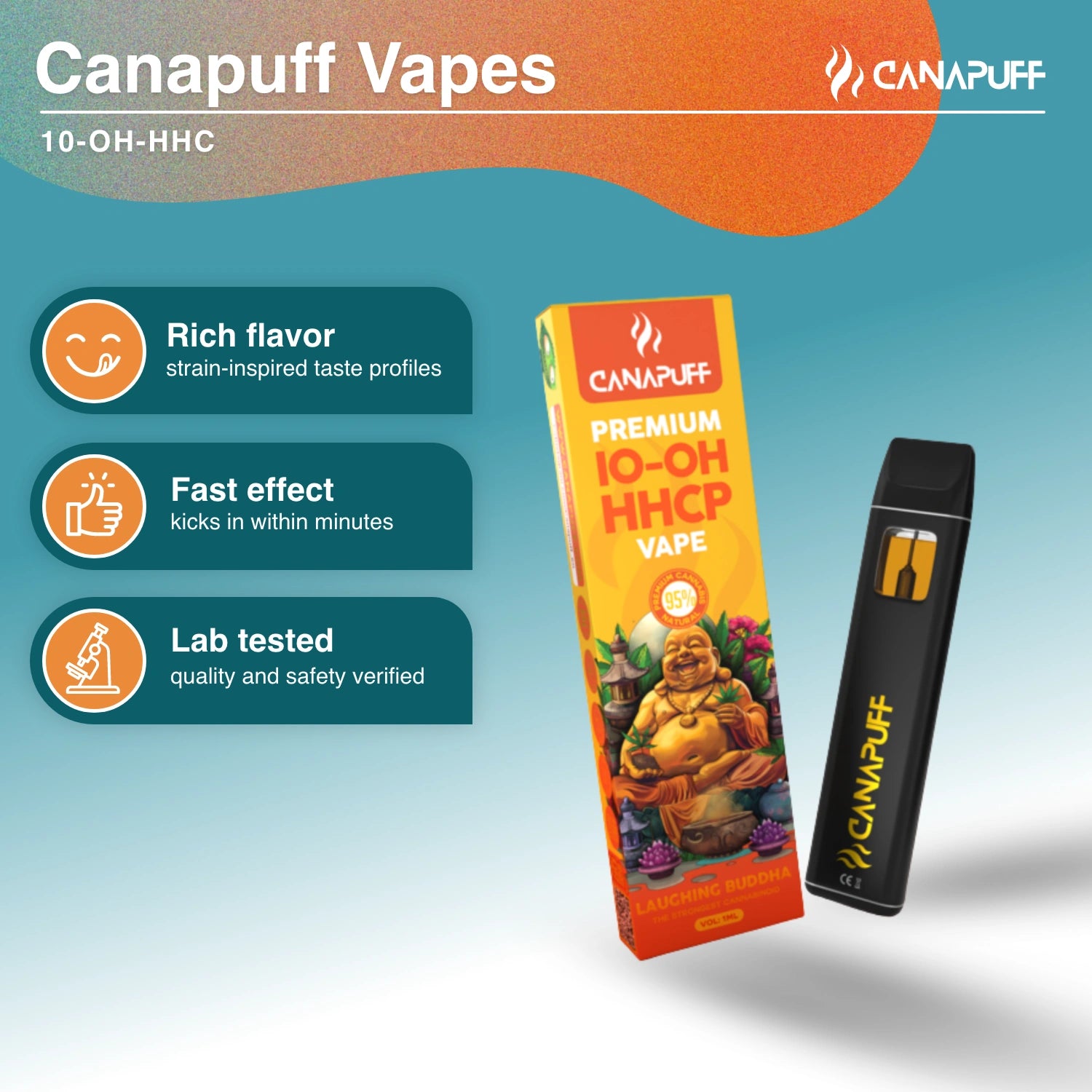 Laughing Buddha 95% 10-OH-HHCP - Vaporizador - 1ml - Canapuff