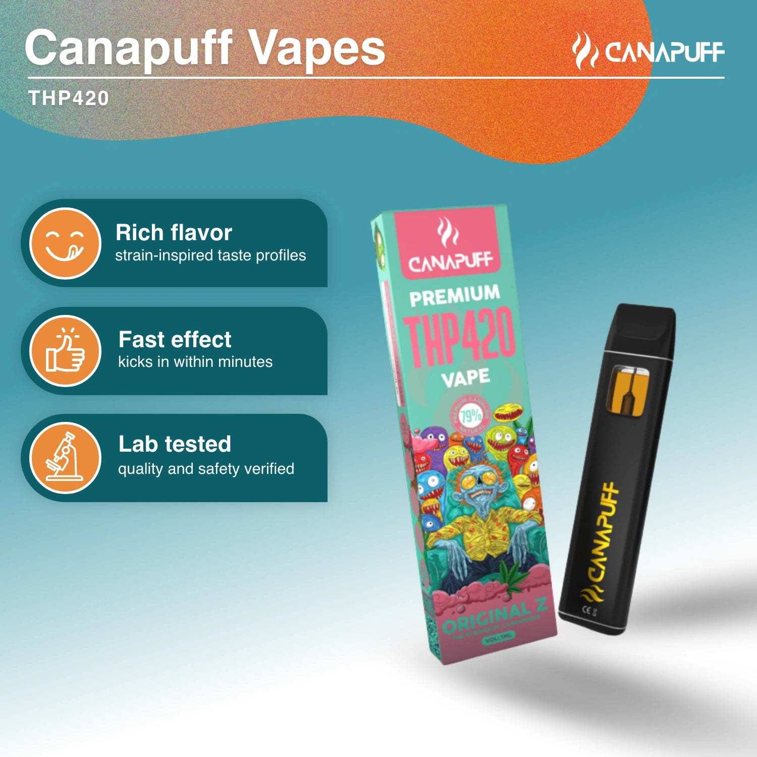Original Z 79% THP420 - Vape - 1ml - CanaPuff