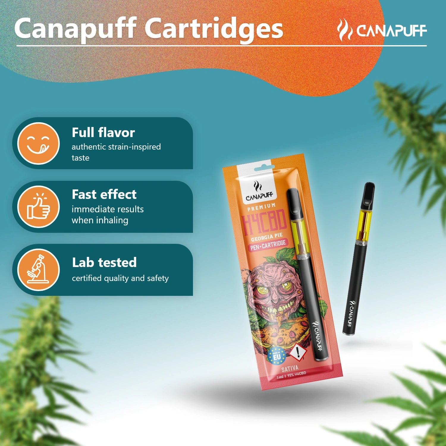 H4CBD Pen+Cartucho Georgia Pie 95%