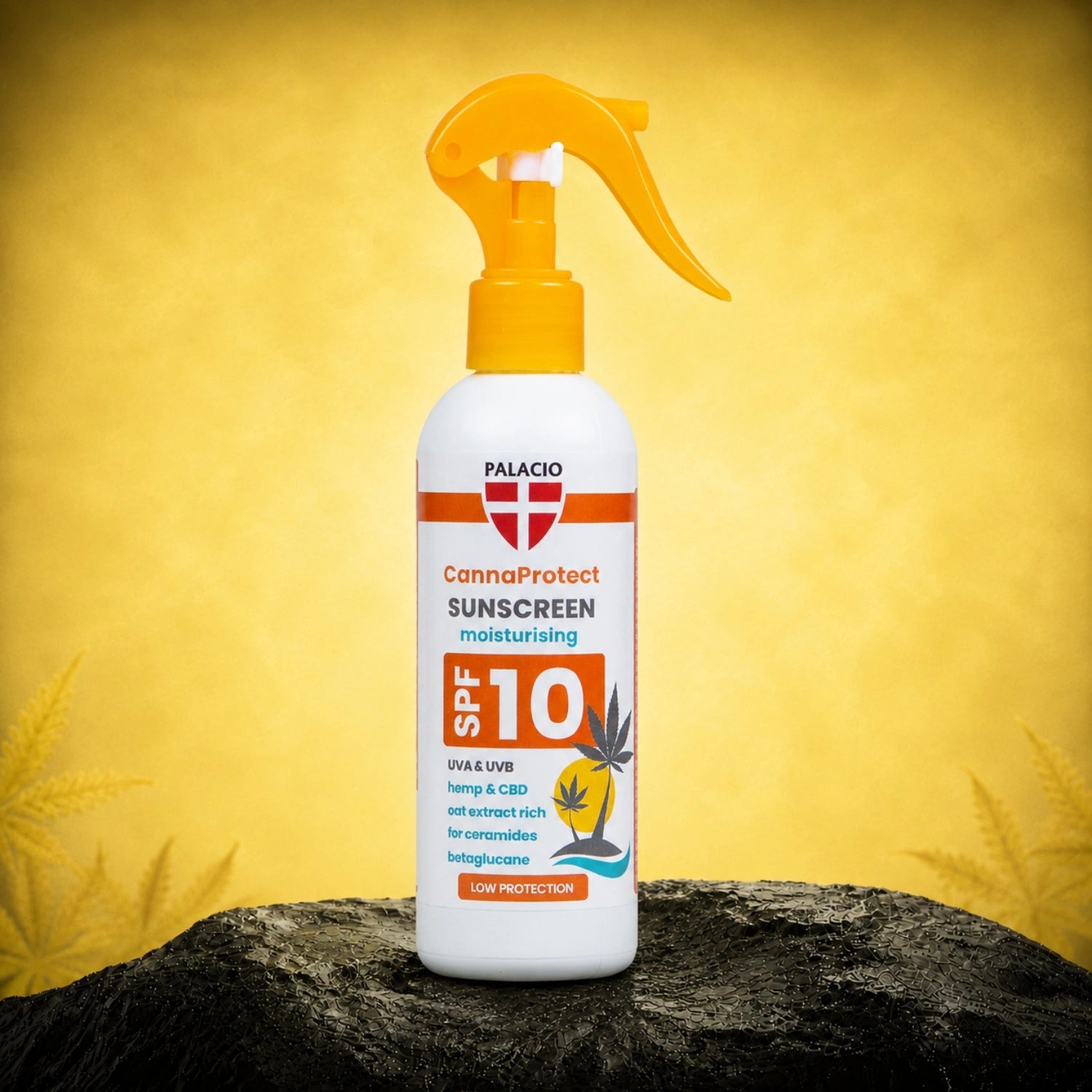 Canna Protect Loção Protetora Solar SPF 10 com cânhamo, 200ml - Palacio