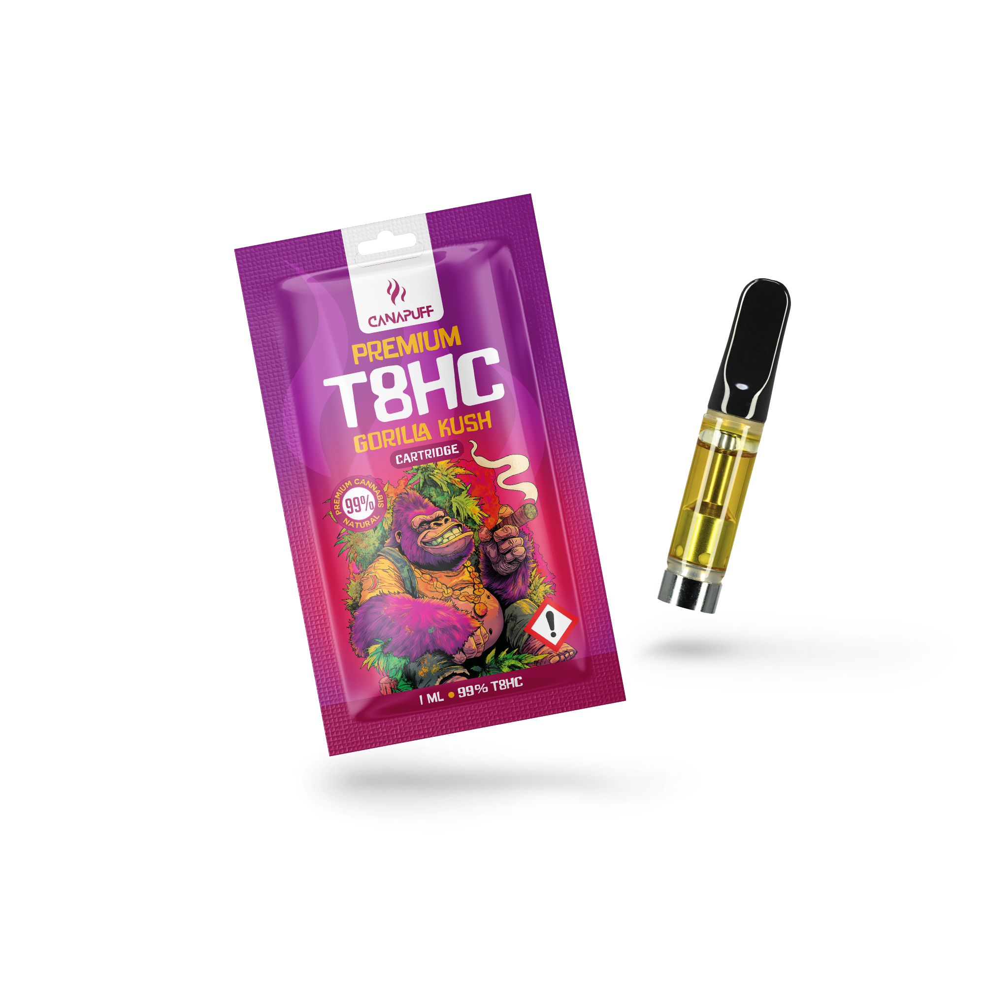 T8HC Cartridge Gorilla Kush 99%
