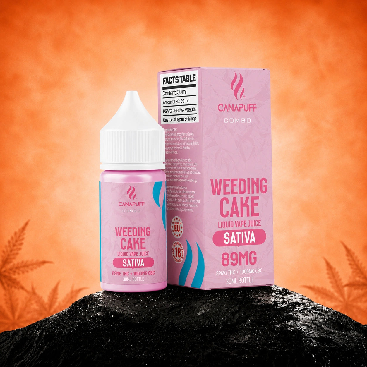 Delta 9 Liquid 89mg 1000mg CBC Weeding Cake 30ml