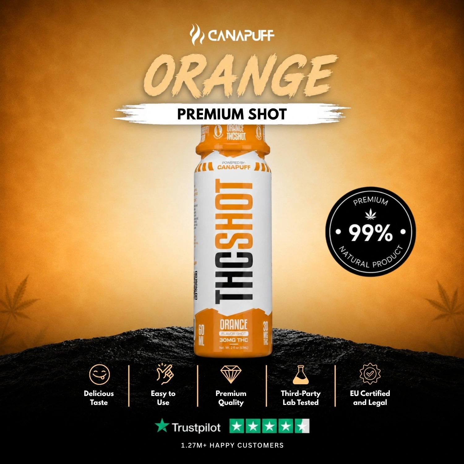 THC Shot Laranja 60 ml