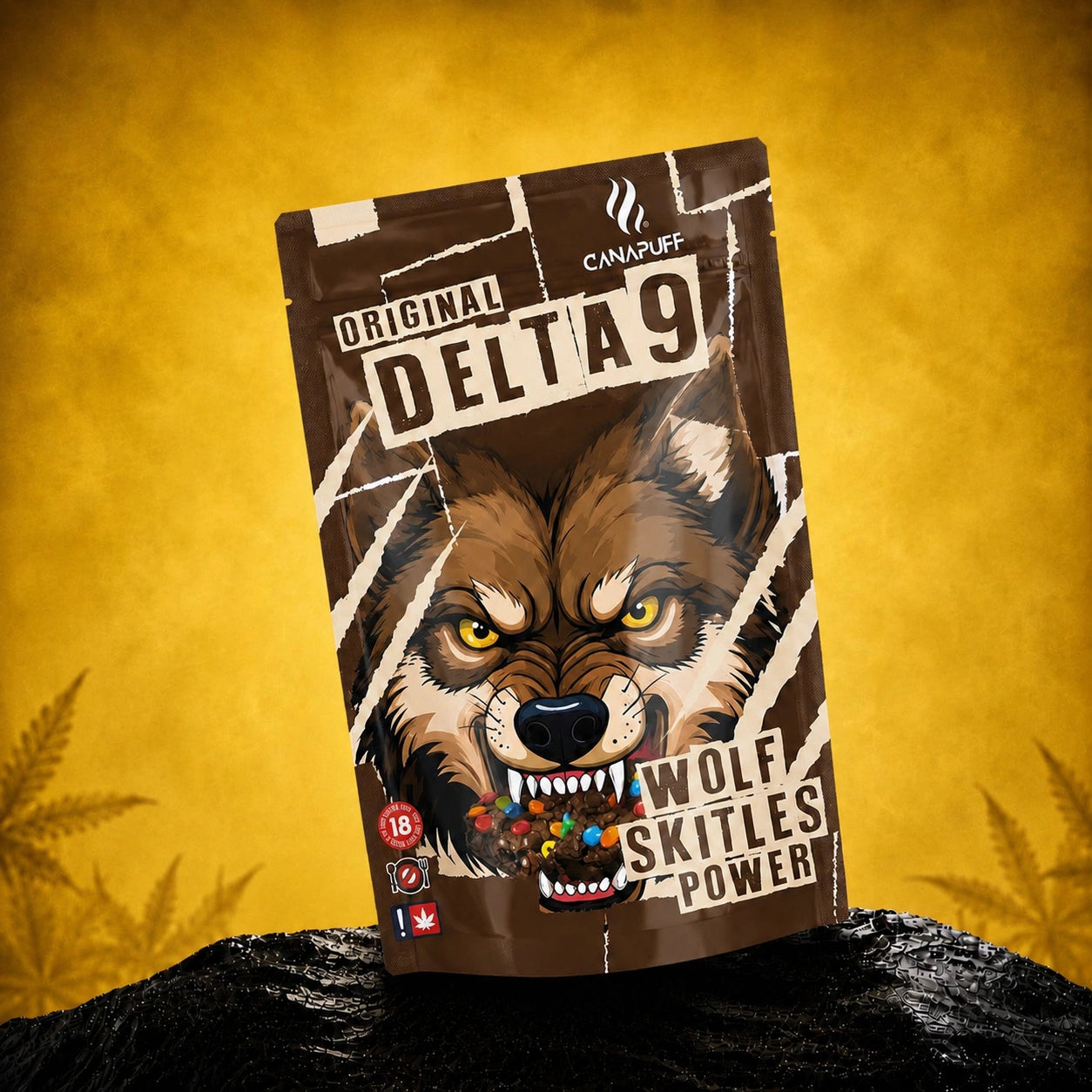 THC Delta 9 Wolf Skittles Potência