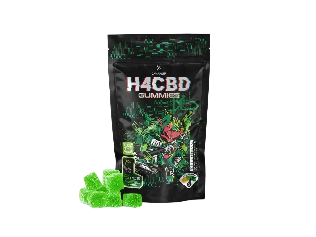 H4CBD Gomas Maçã Verde