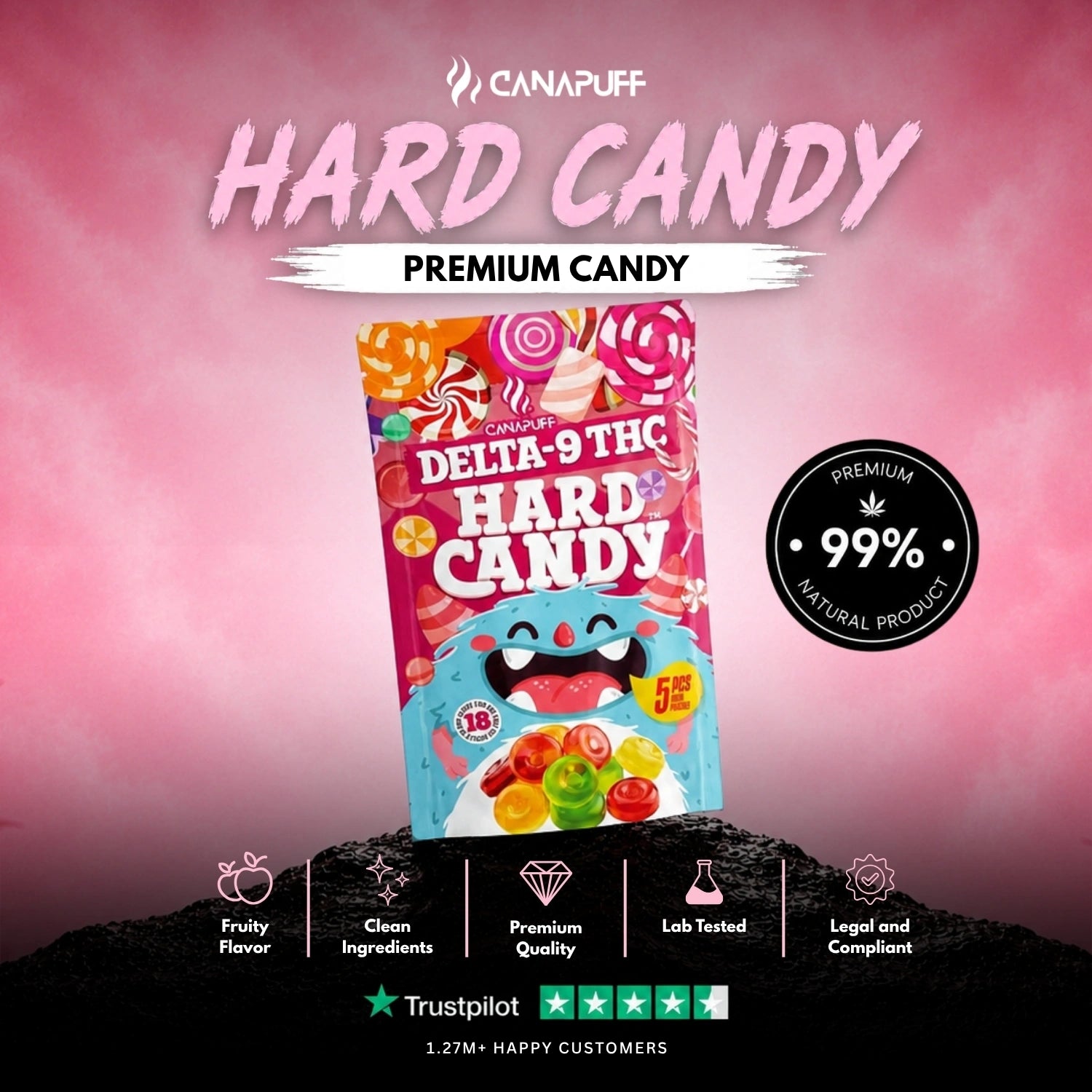 Hard Candy Delta-9 THC