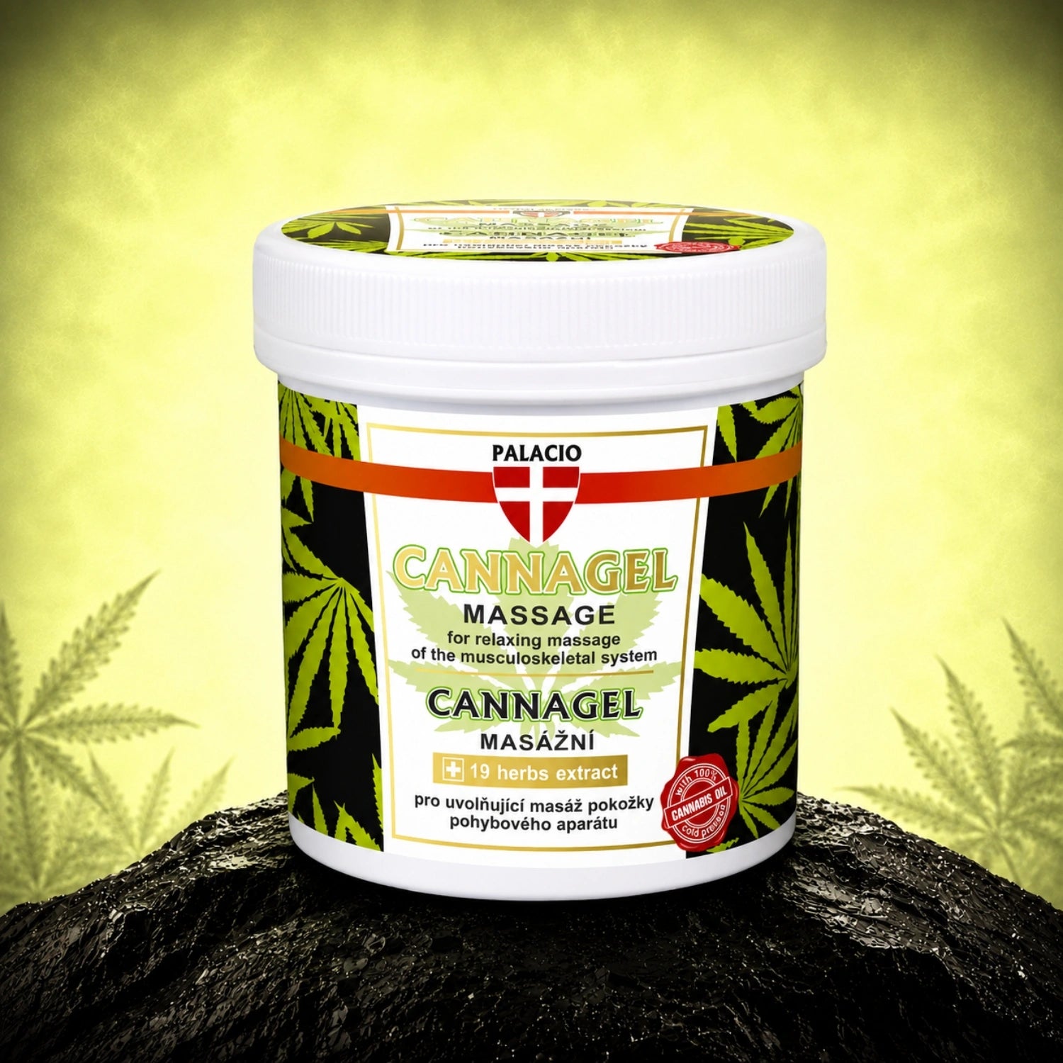 Gel de massagem de cânhamo CANNAGEL, 250ml - Palacio