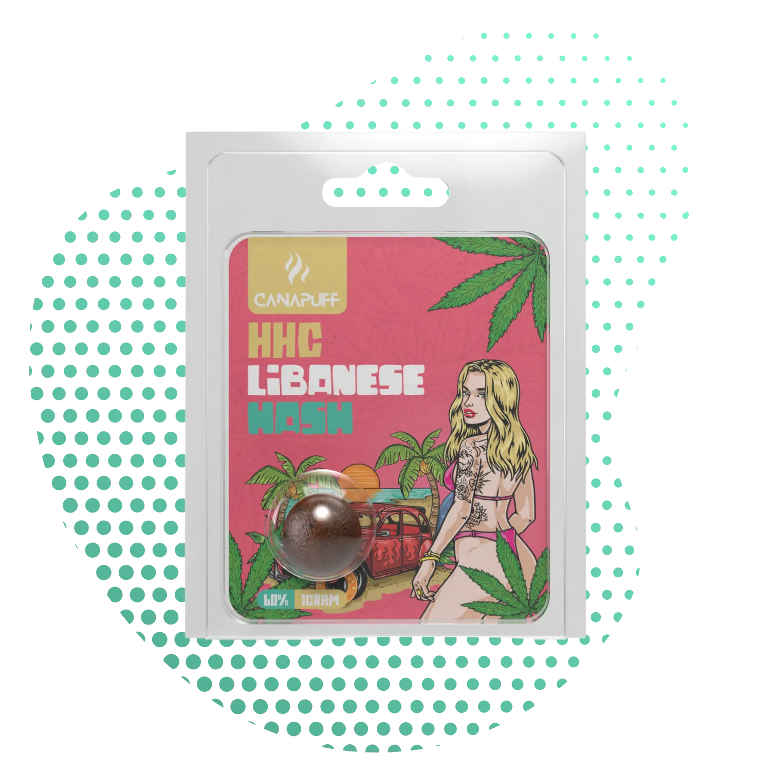 Libanês - HHC Hash 60% - Canapuff