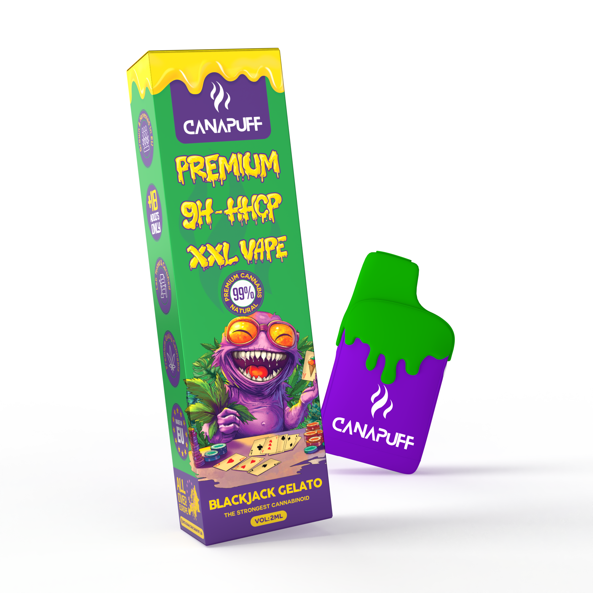 Vape XXL 9H-HHCP Blackjack Gelato 99% 2ml
