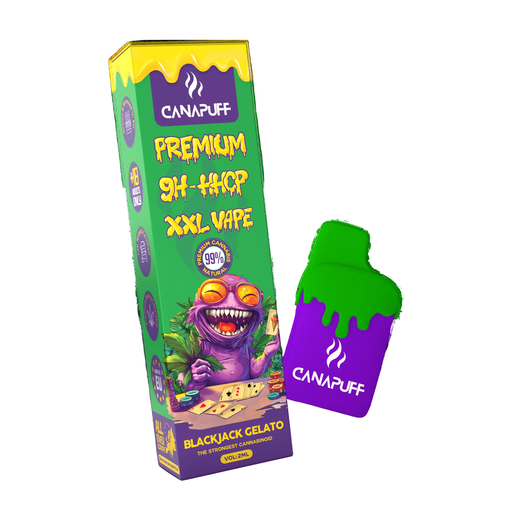 Vape XXL 9H-HHCP Blackjack Gelato 99% 2ml