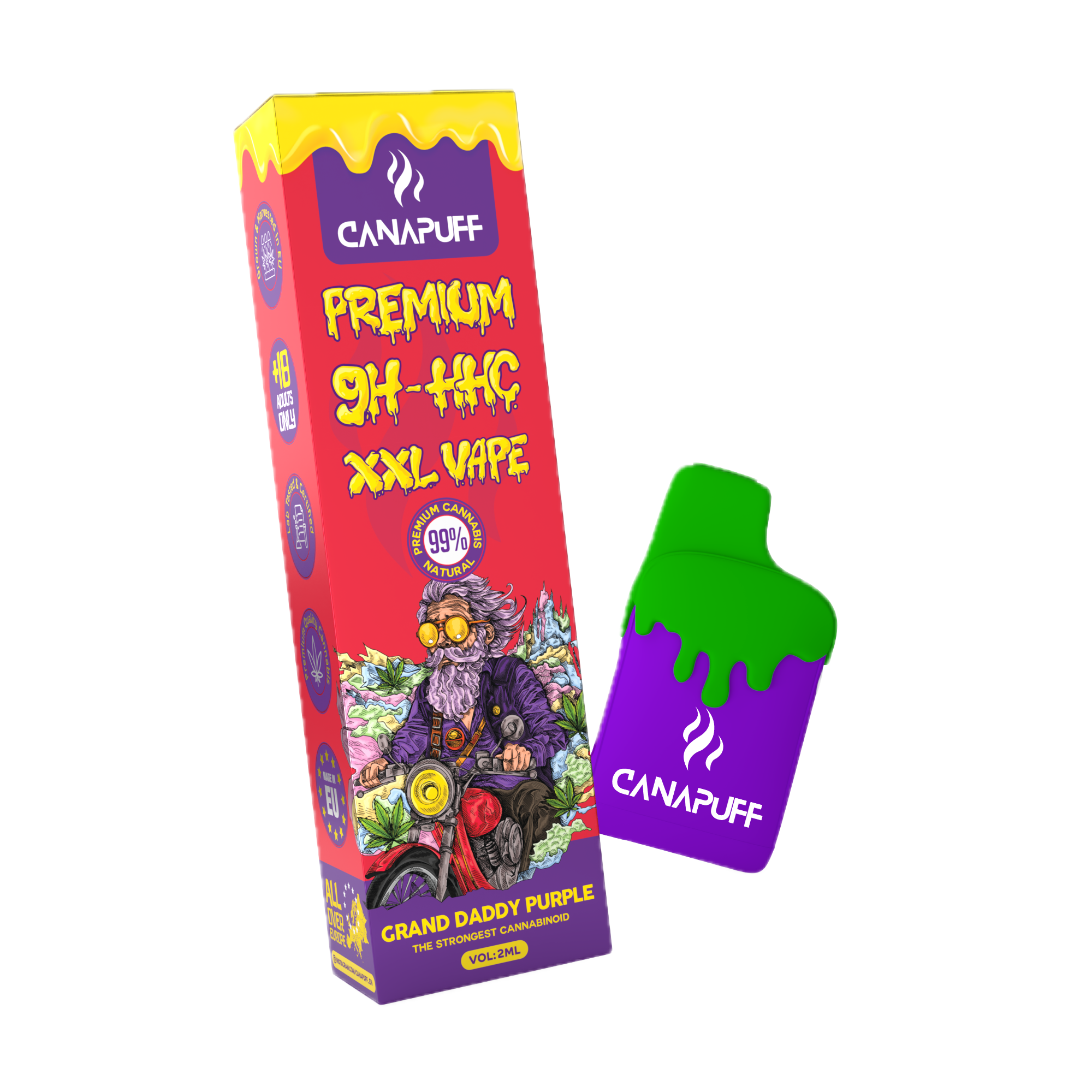 9H-HHC XXL Vape Grand Daddy Purple 99% 2ml