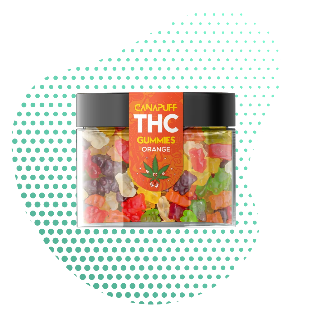 Gomas de THC Laranja-Canapuff