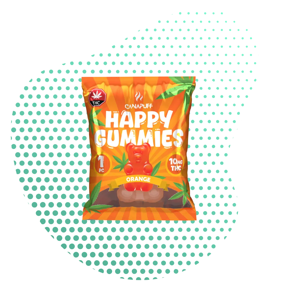 Gomas de THC Laranja-Canapuff
