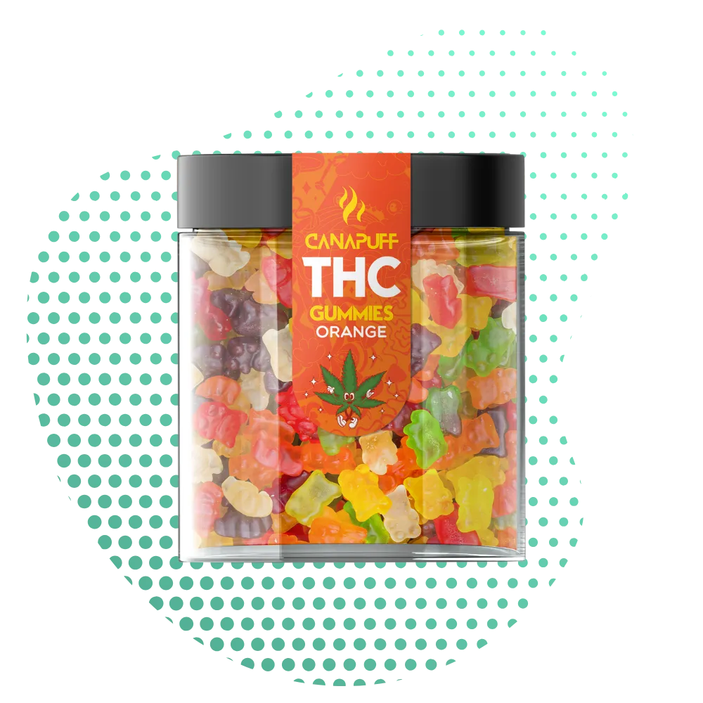 Gomas de THC Laranja-Canapuff