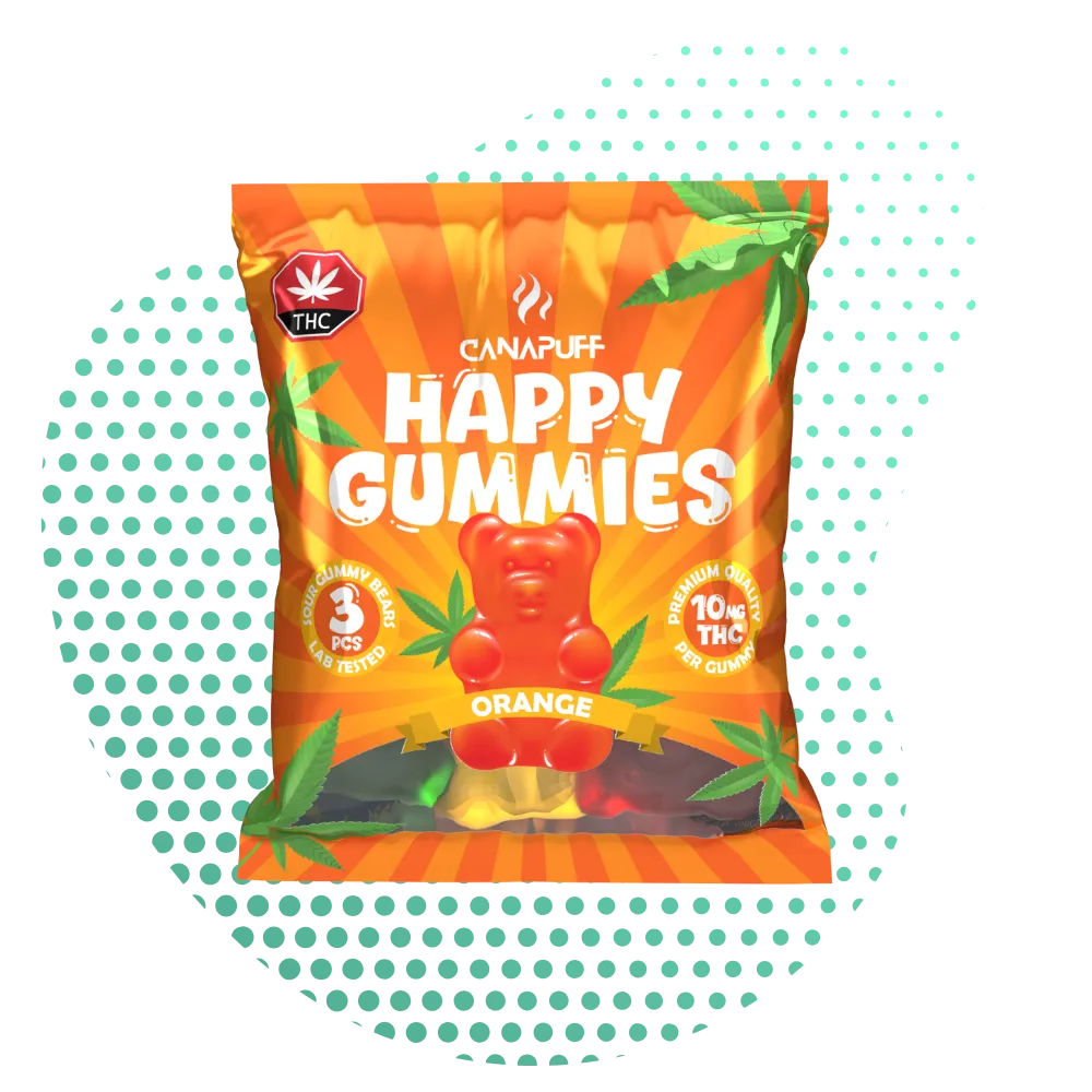 Gomas de THC Laranja-Canapuff