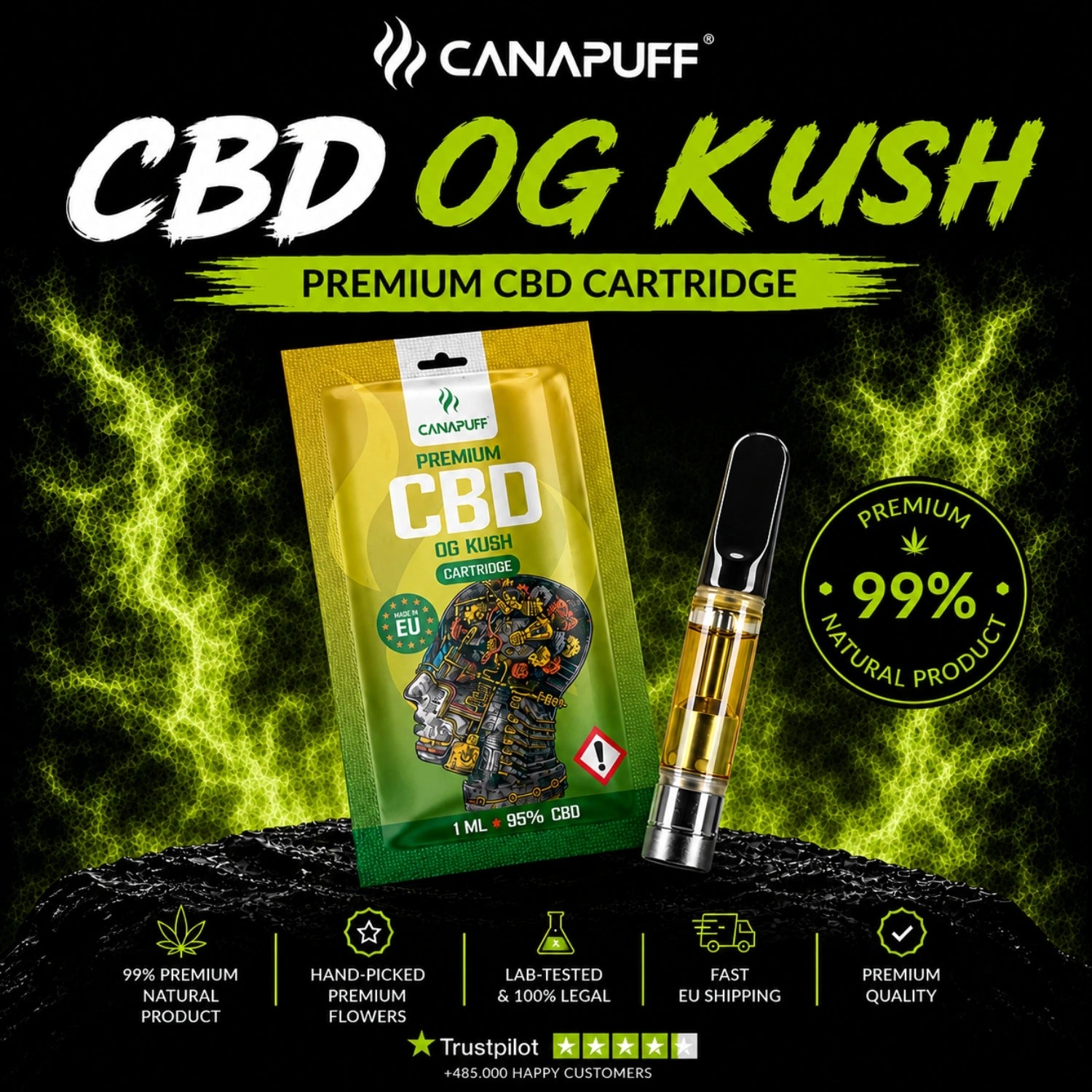 CBD Cartucho OG Kush 95%