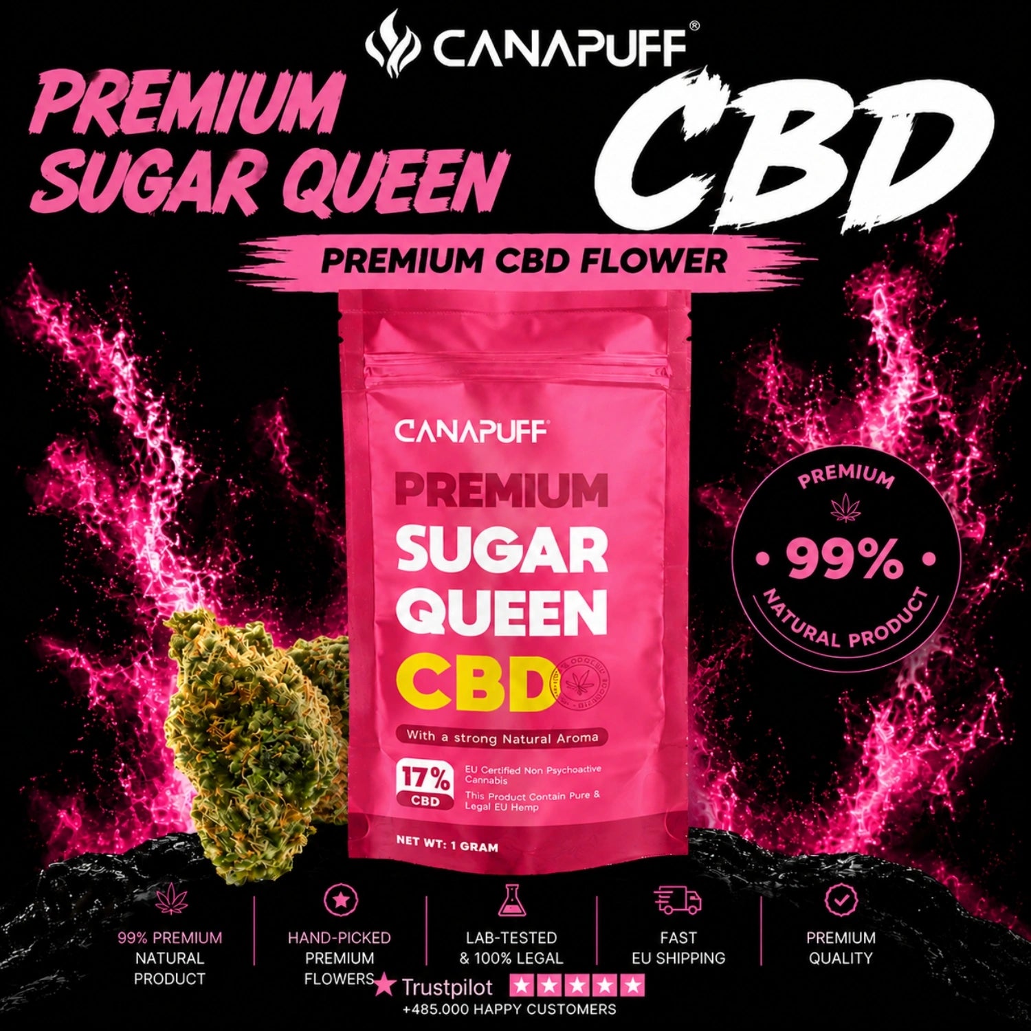 CBD Flores Sugar Queen 17%