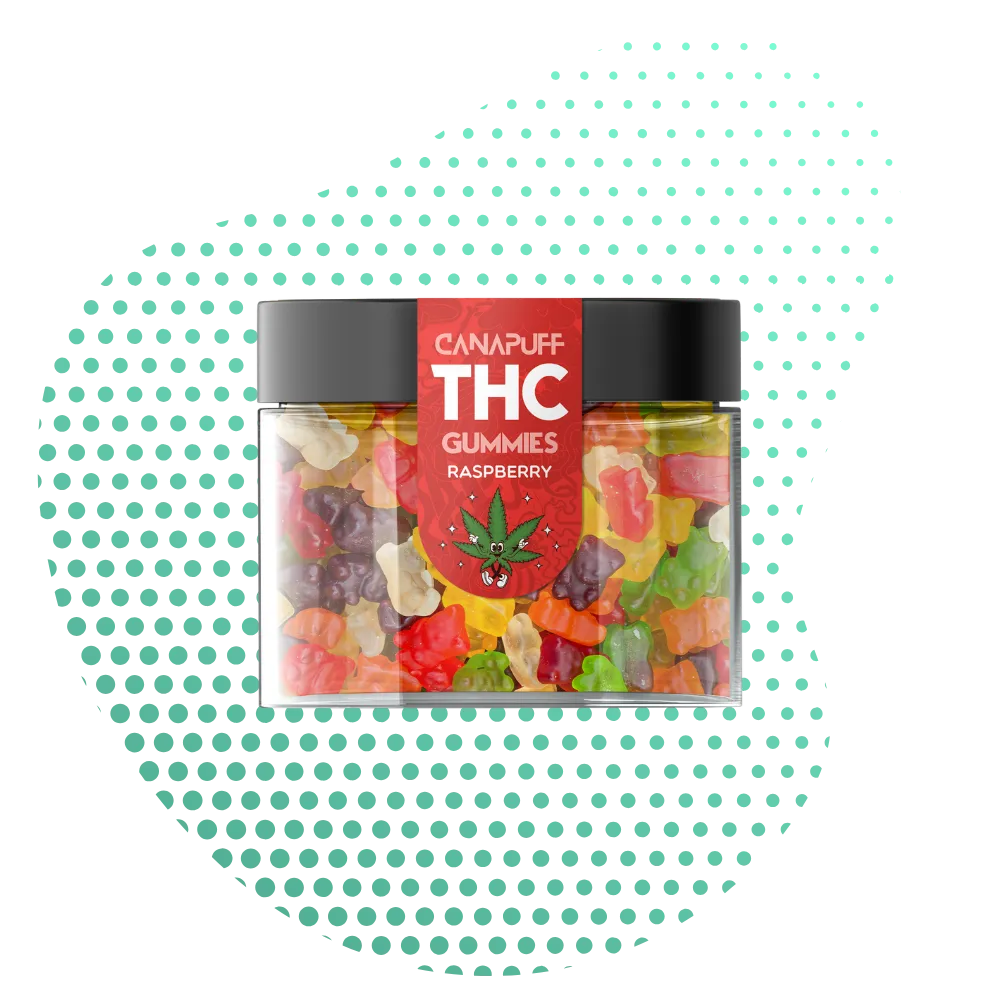 Gomas de THC Framboesa-Canapuff