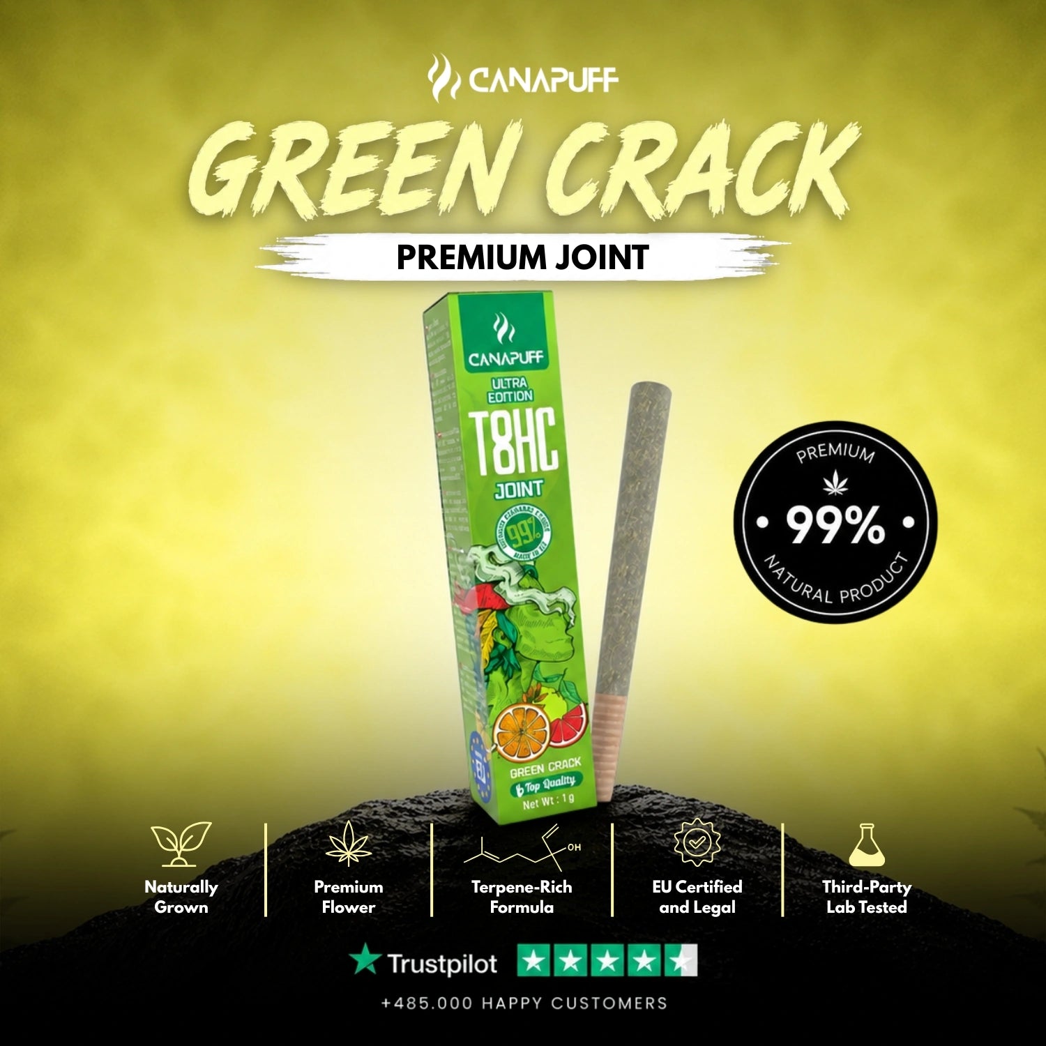 T8HC Charro Green Crack Ultra Edition 99% 1g