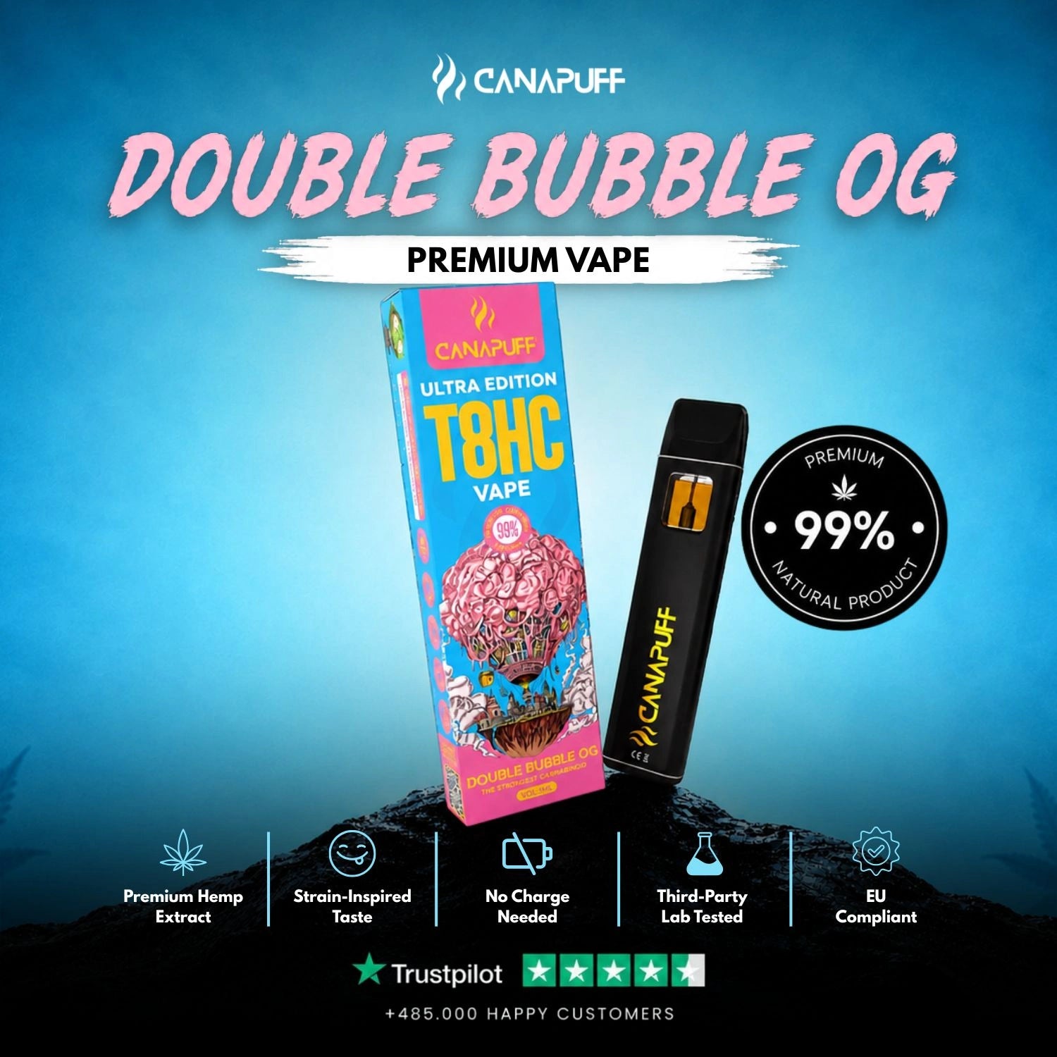 Vape T8HC Double Bubble Ultra Edition 99% 1ml