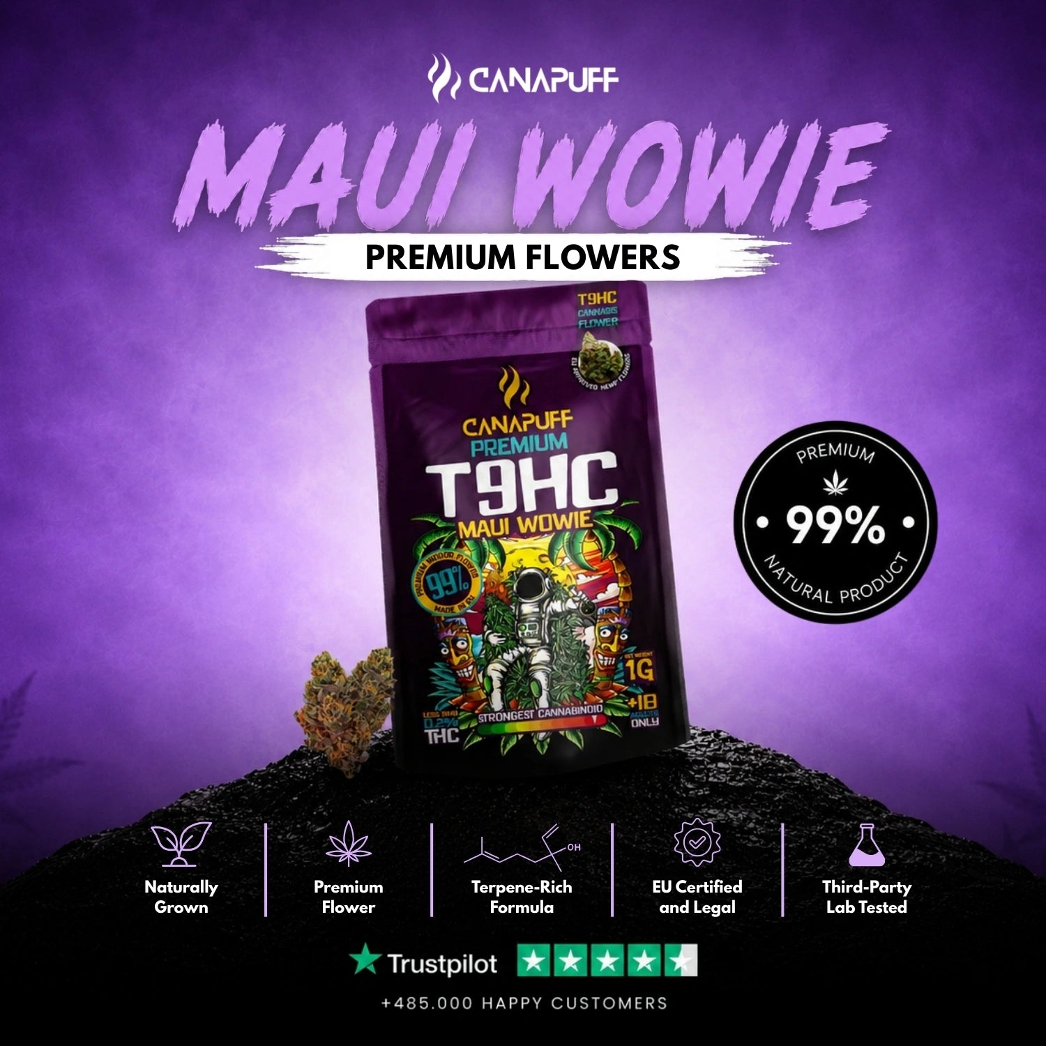 Flores T9HC Maui Wowie 99%