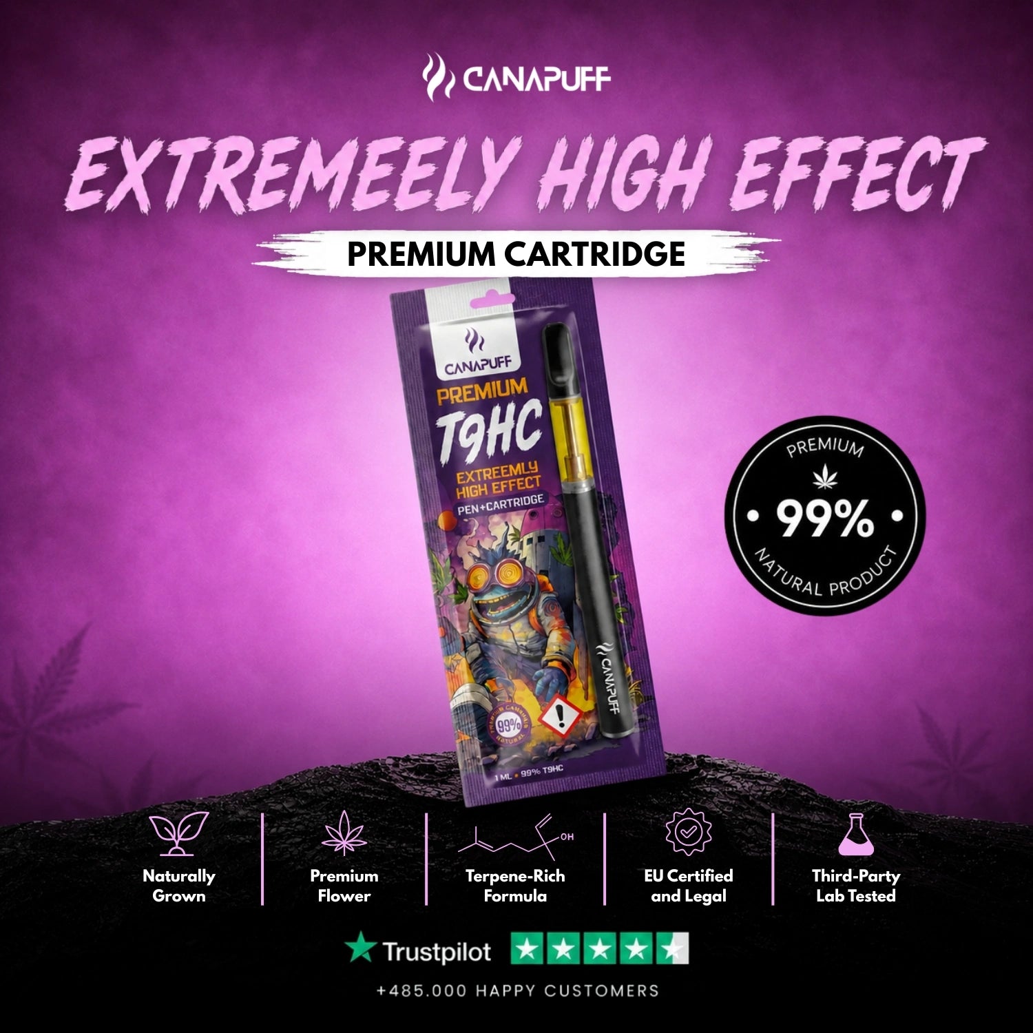 TⳊHC Pen+Cartridge Extreemly 99%