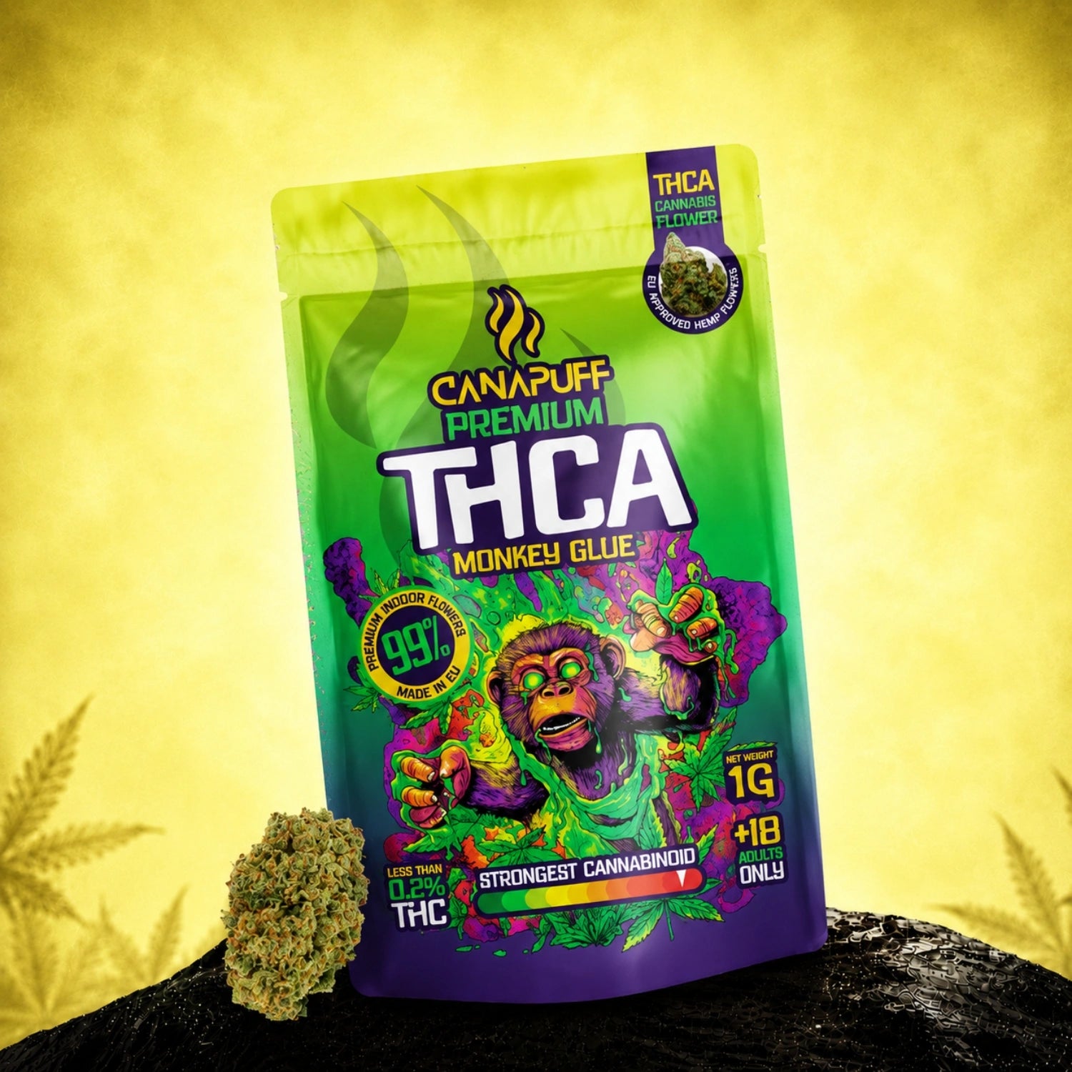 THCA Flores Monkey Glue 99%