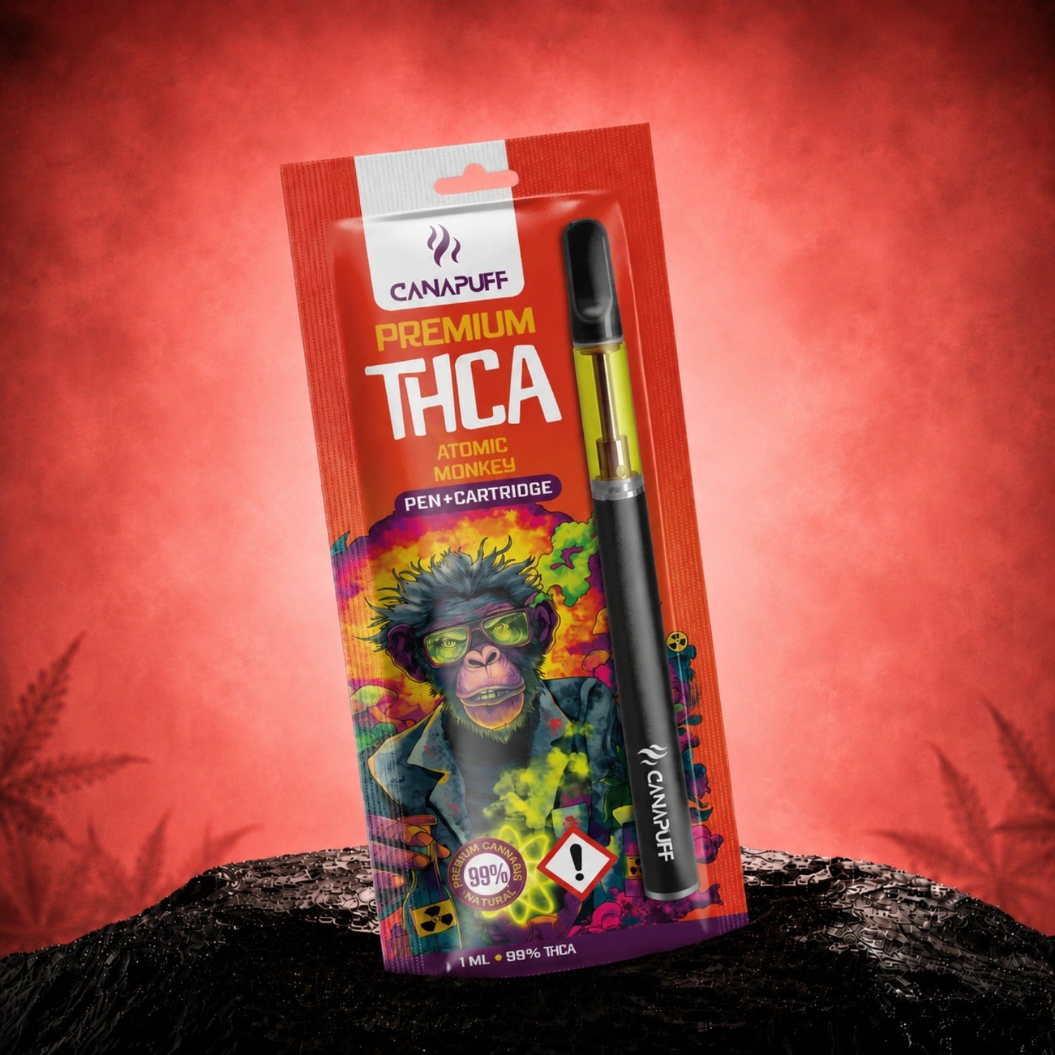 THCA Pen+Cartridge Atomic Monkey 99%