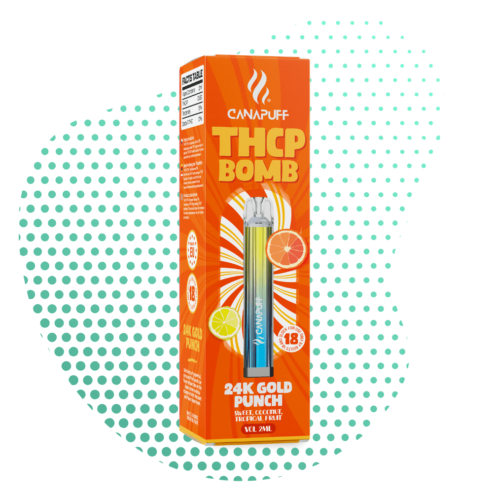 bomba thcp 24k gold punch uso único 2ml