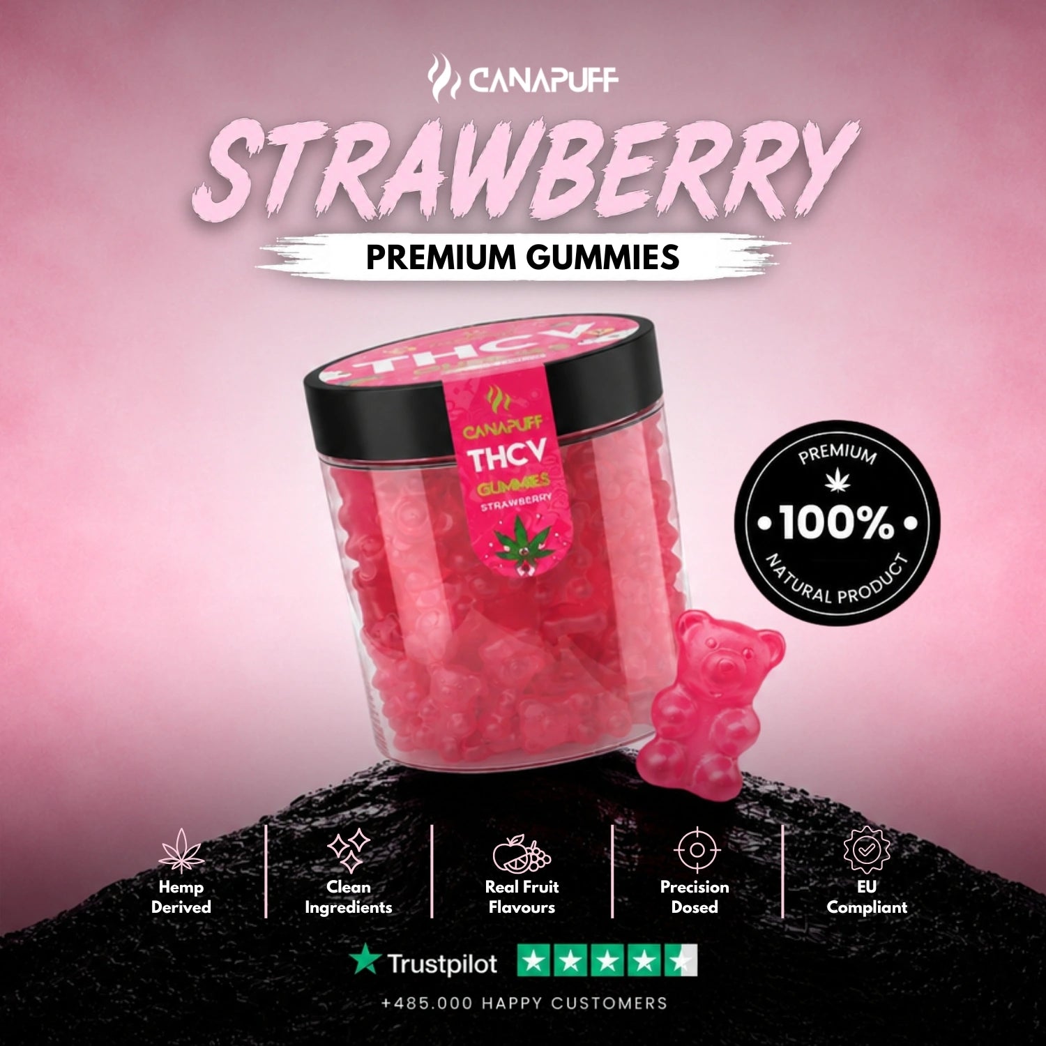 THCv Gomas Strawberry