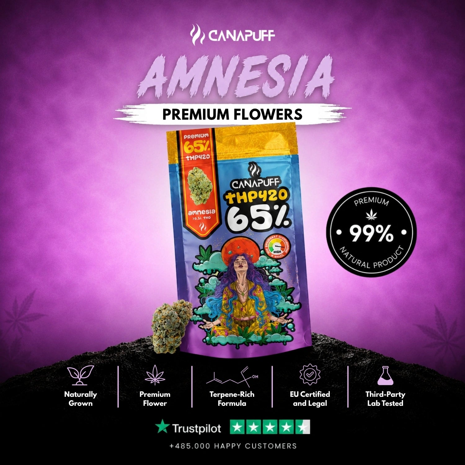 THP420 Flores Amnesia 65%