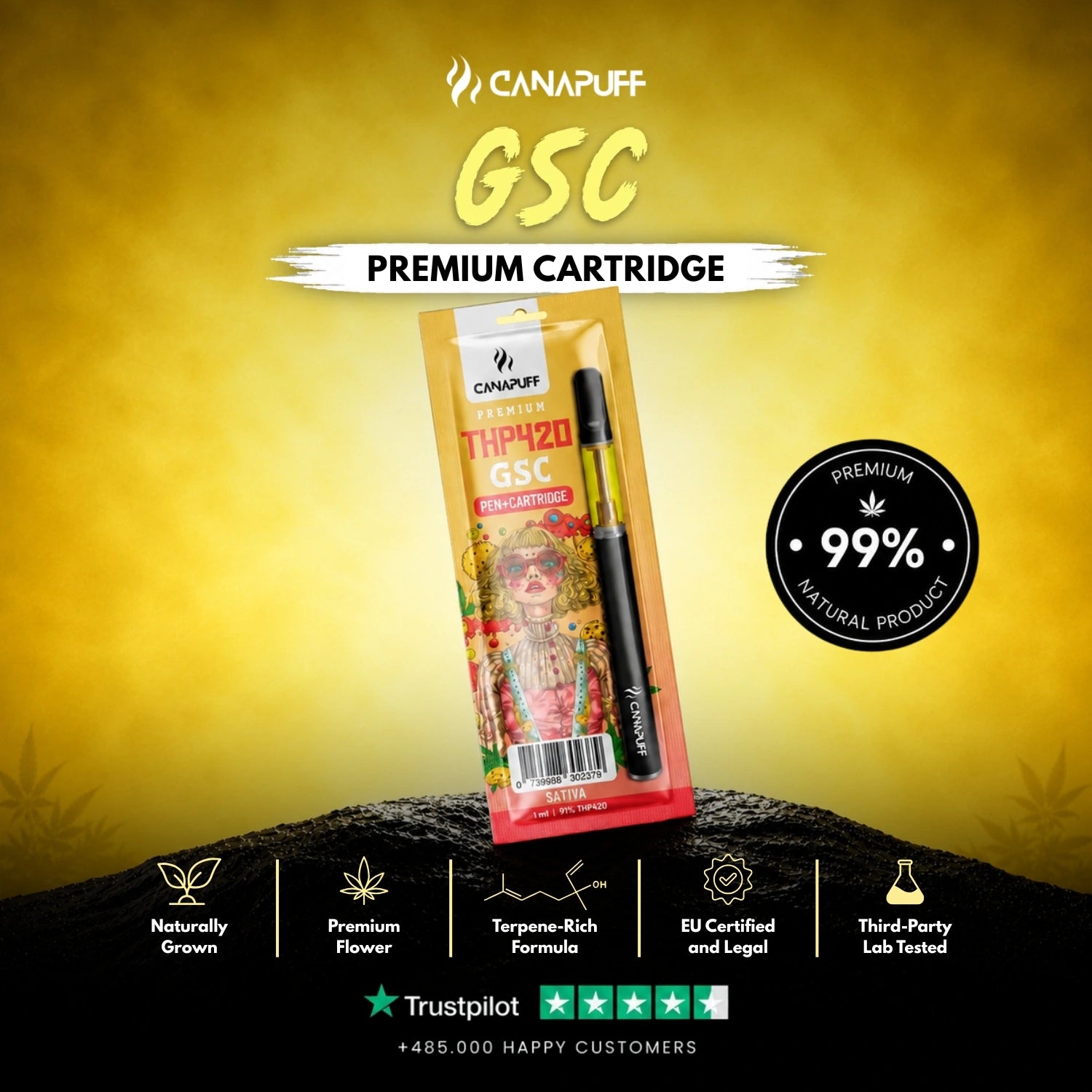 THP420 Pen+Cartucho GSC 79%