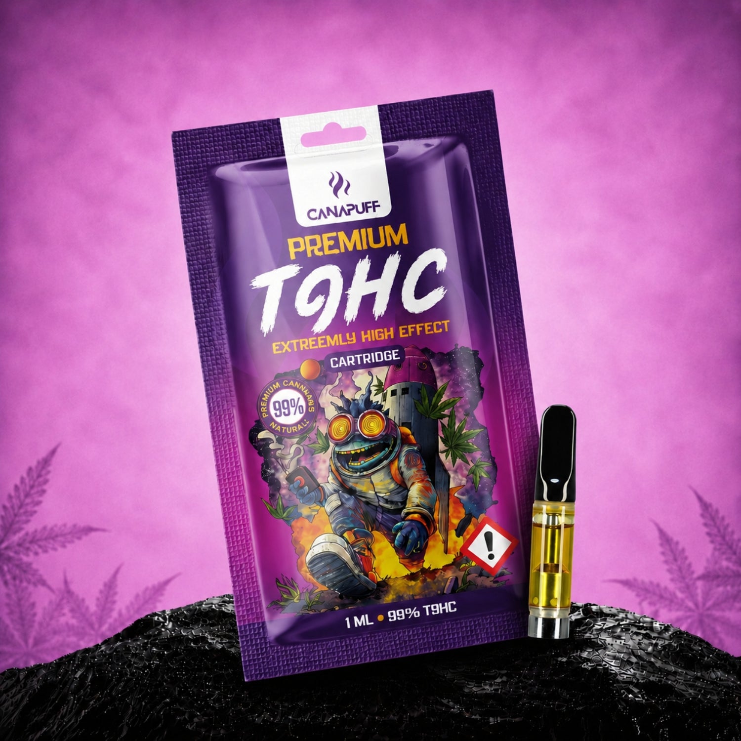 Canapuff TⳊHC Cartridge, 1 ml, 99% strength