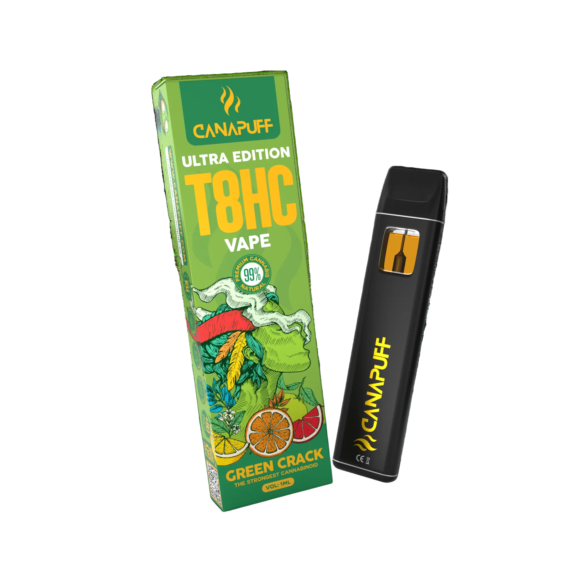Vape T8HC Green Crack Ultra Edition 99% 1ml