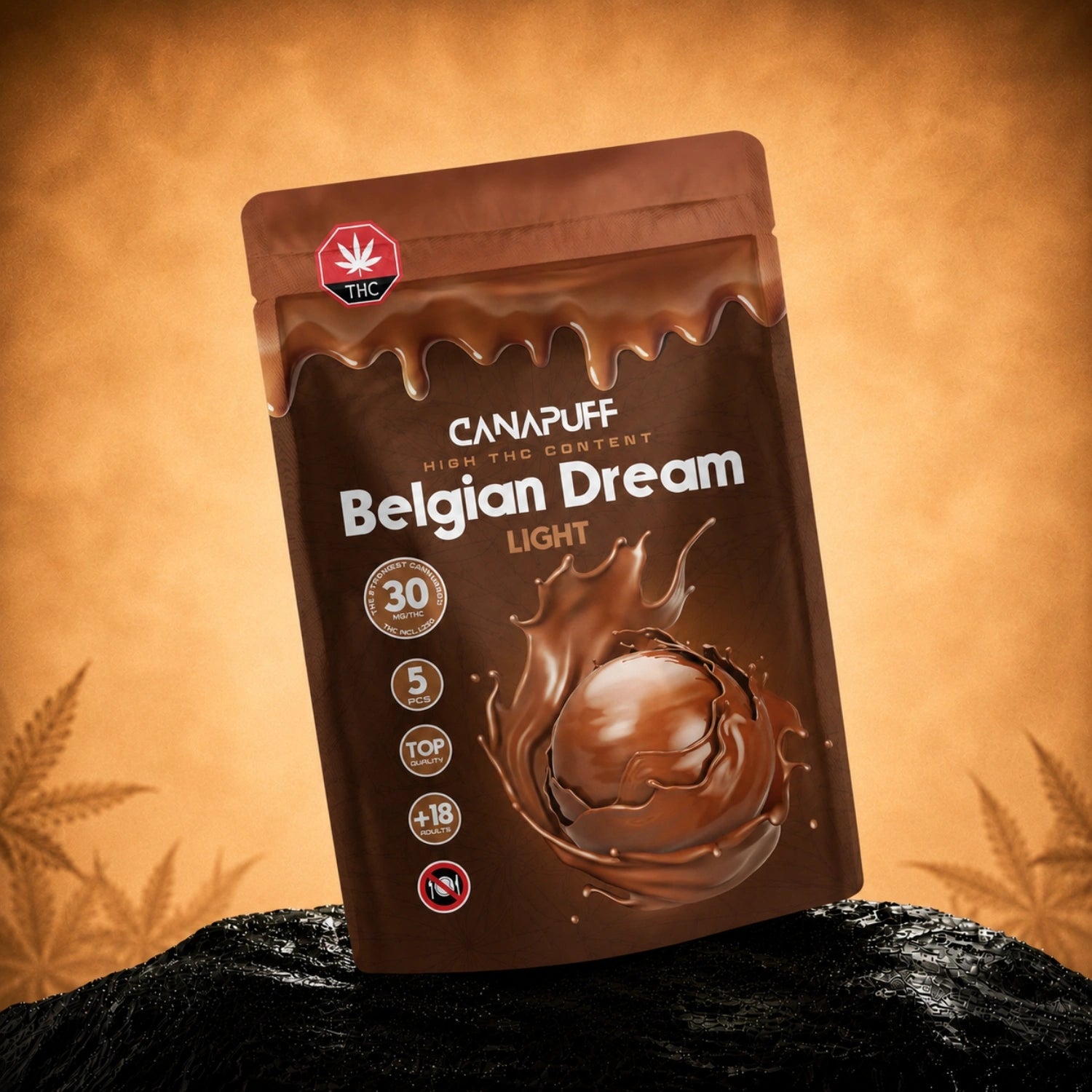 Leite de chocolate com THC