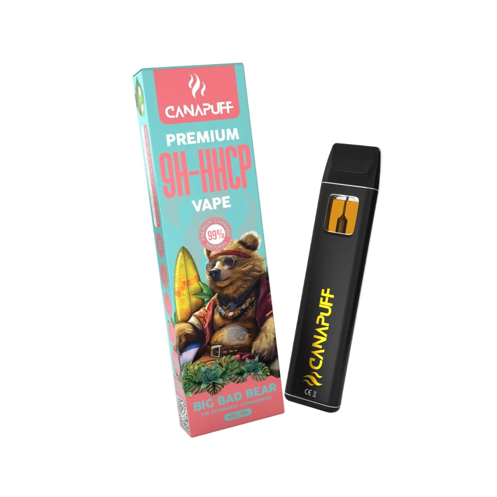 9H-HHCP Vape Big Bad Bear 99% 1ml
