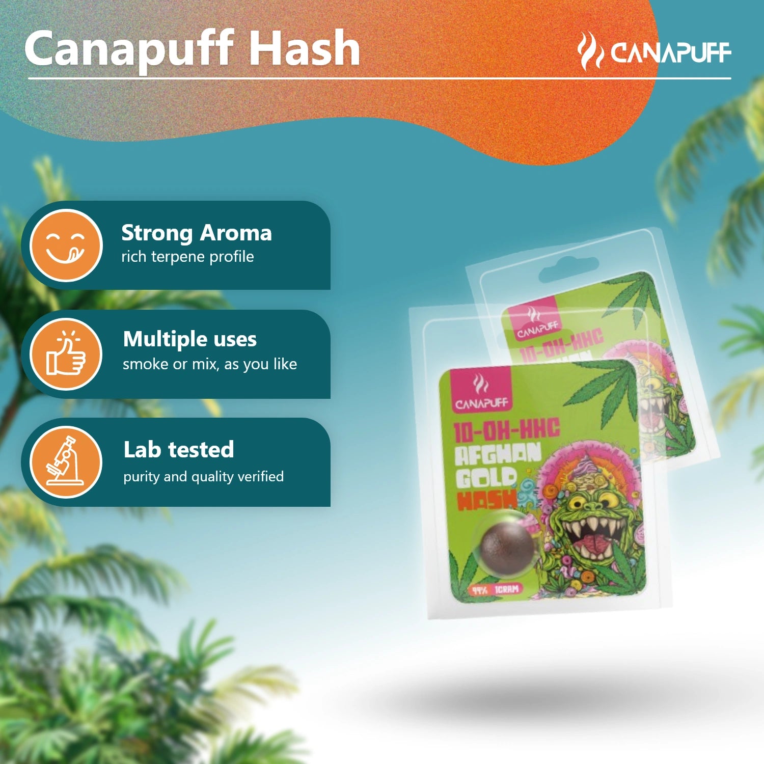 Hash- Ouro afegão - 10-OH-HHC 99%