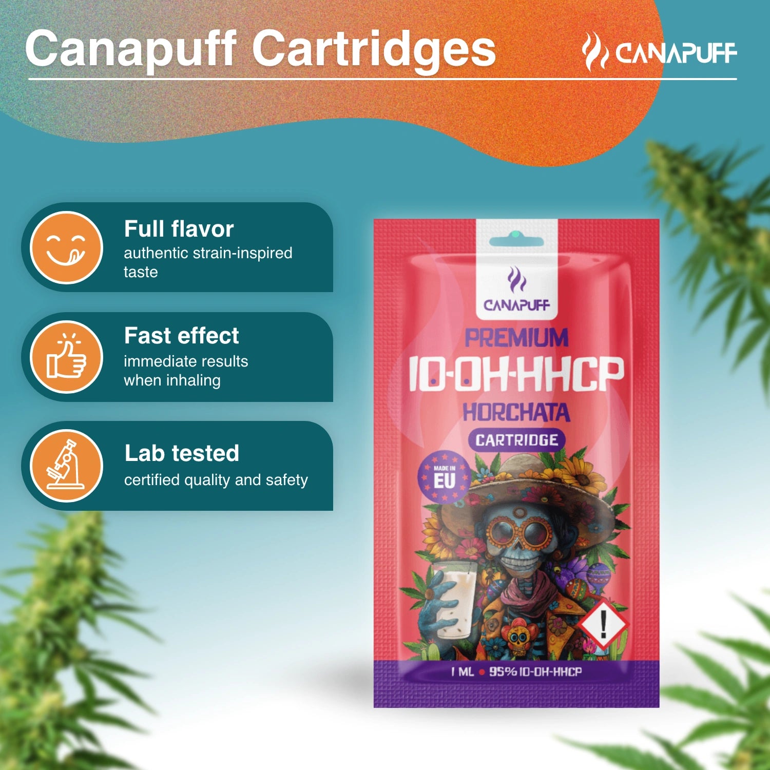 Canapuff - Horchata - 10-OH-HHCP 95% - Cartucho