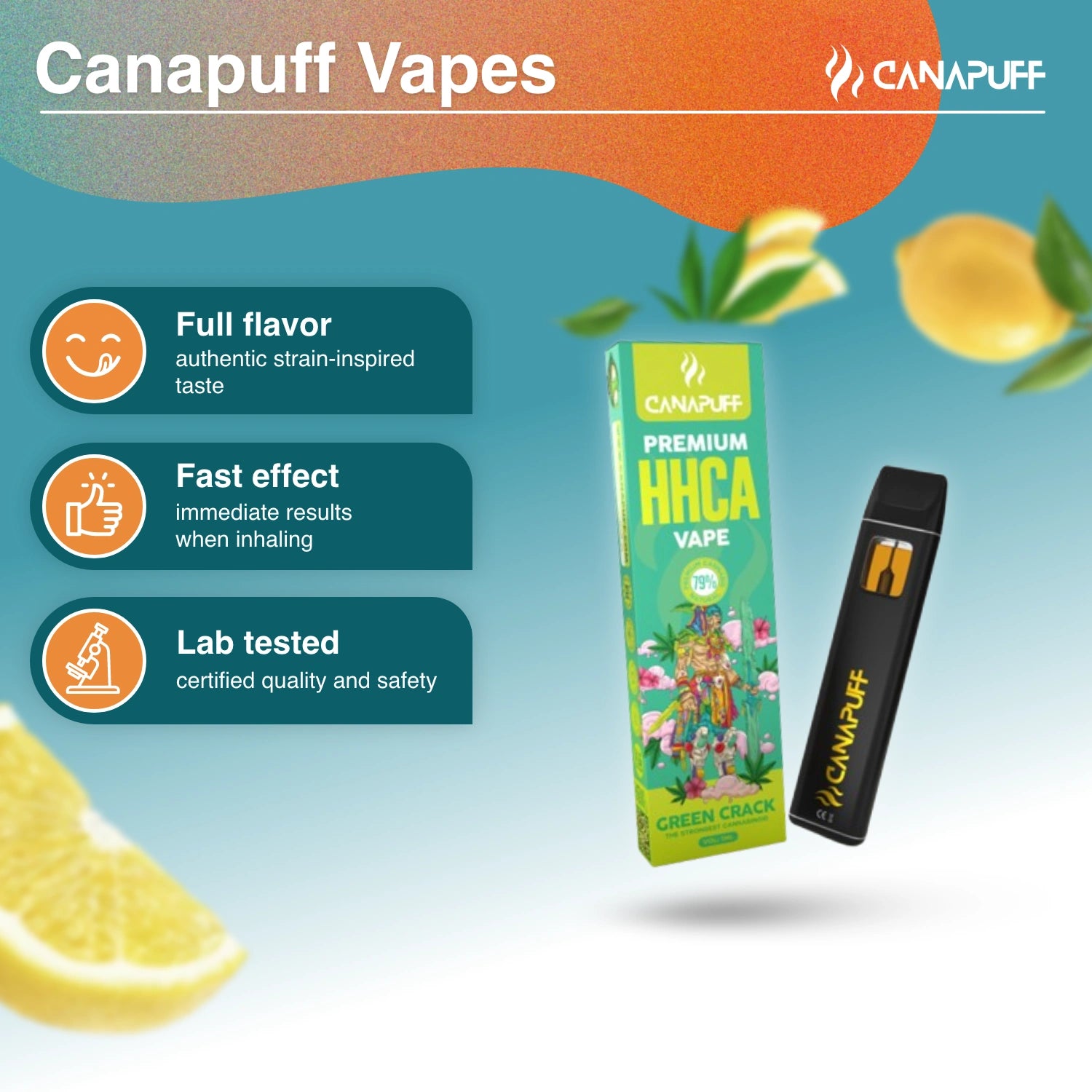 HHC-A Vape Green Crack 79% 1ml